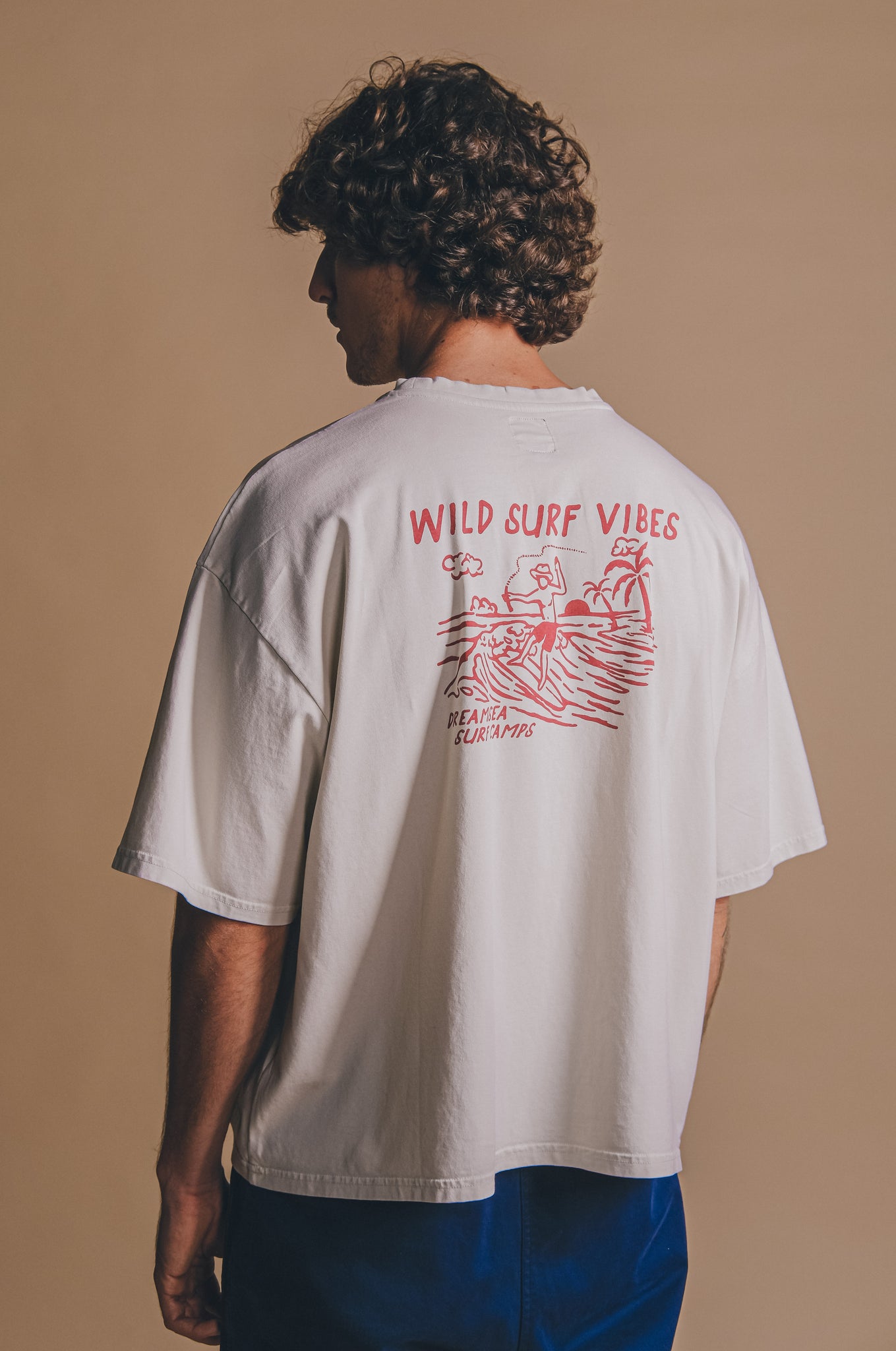 Wild Surf Pigment T-Shirt Almond Milk