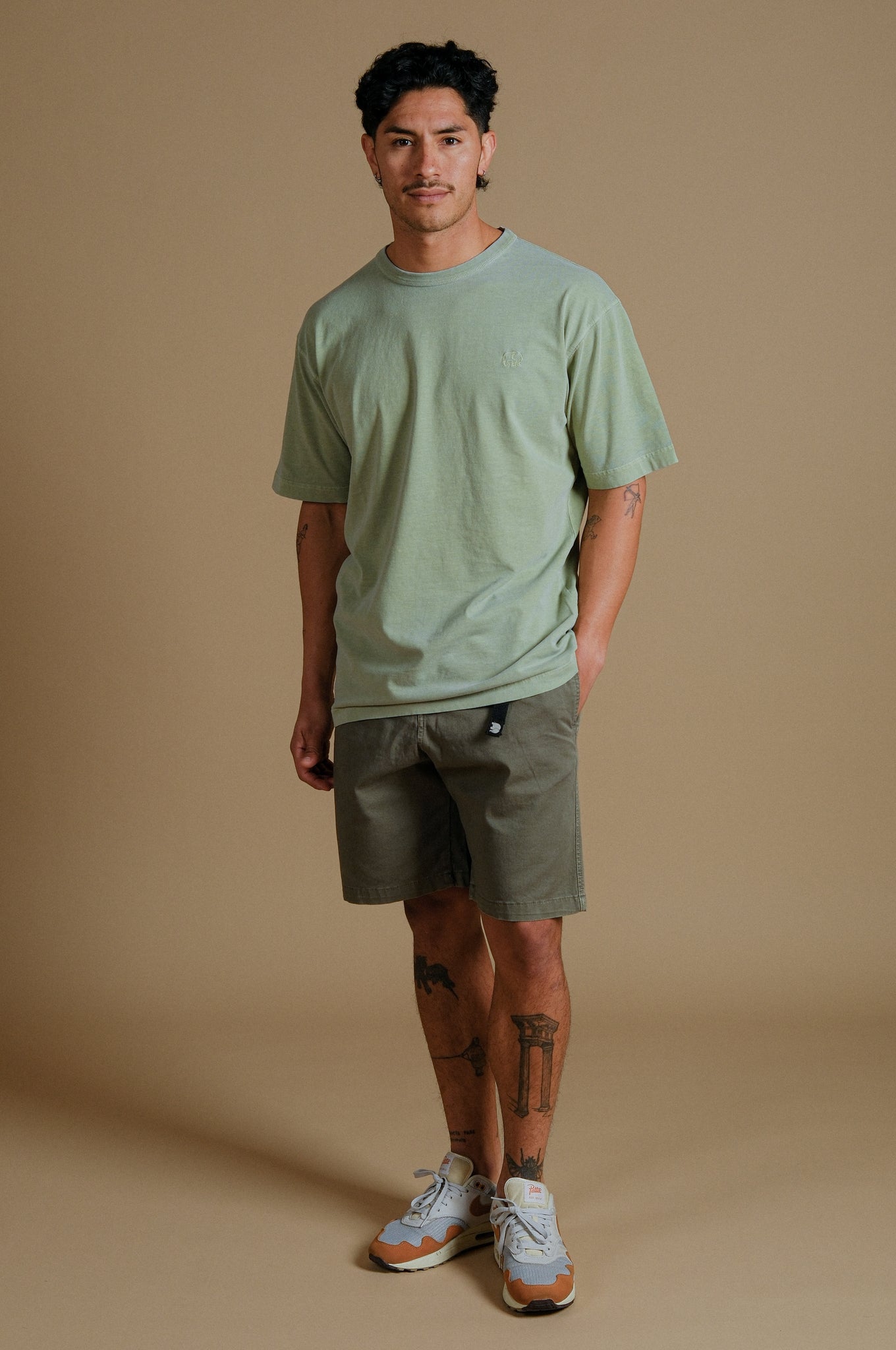 Essential Pigment Heavyweight Oversized T-Shirt Reseda Green