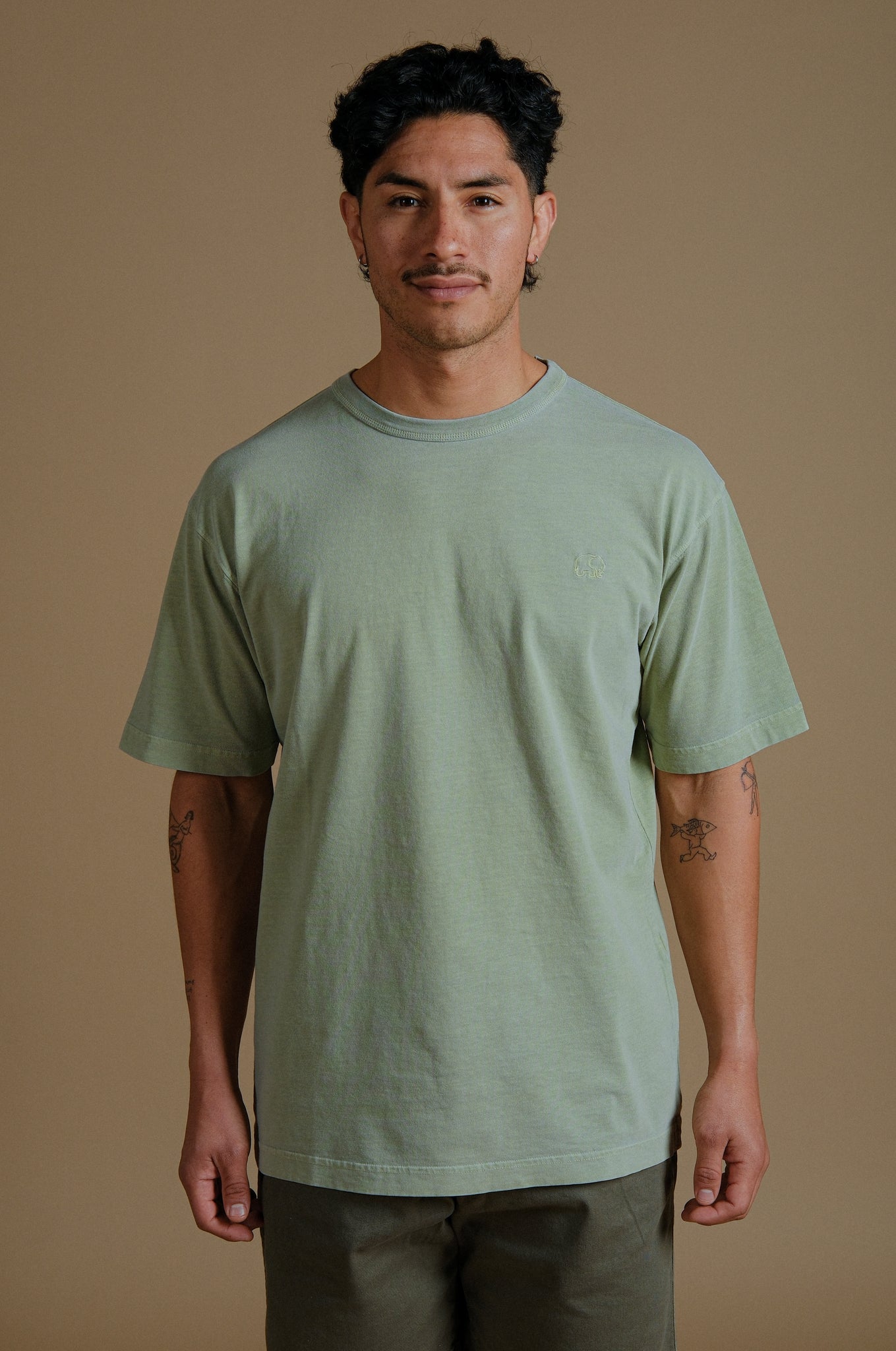 Essential Pigment Heavyweight Oversized T-Shirt Reseda Green