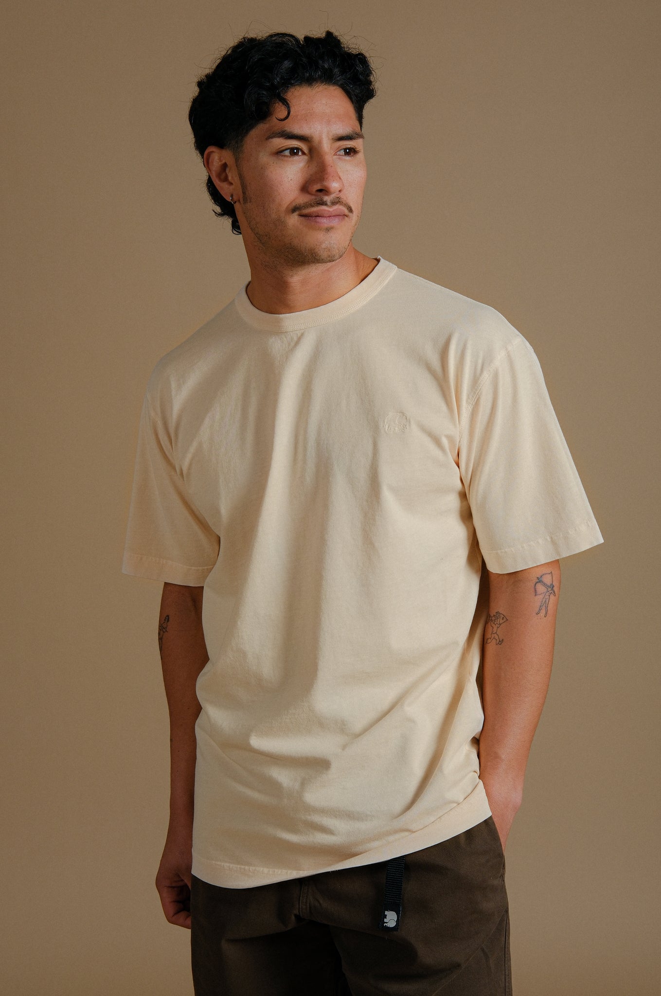 Essential Pigment Heavyweight Oversized T-Shirt Buttercream