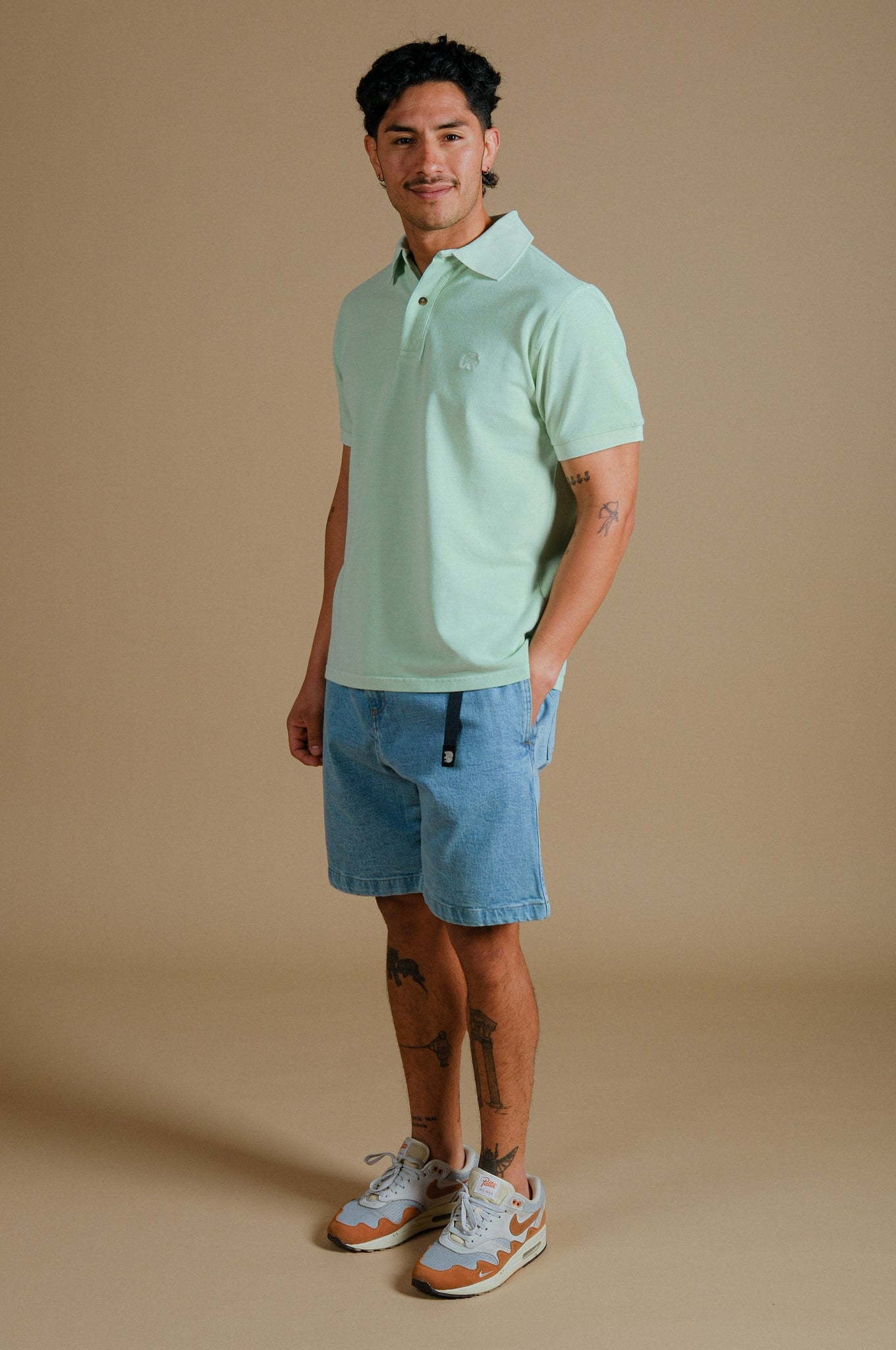 Essential Pigment Polo Dusty Aqua