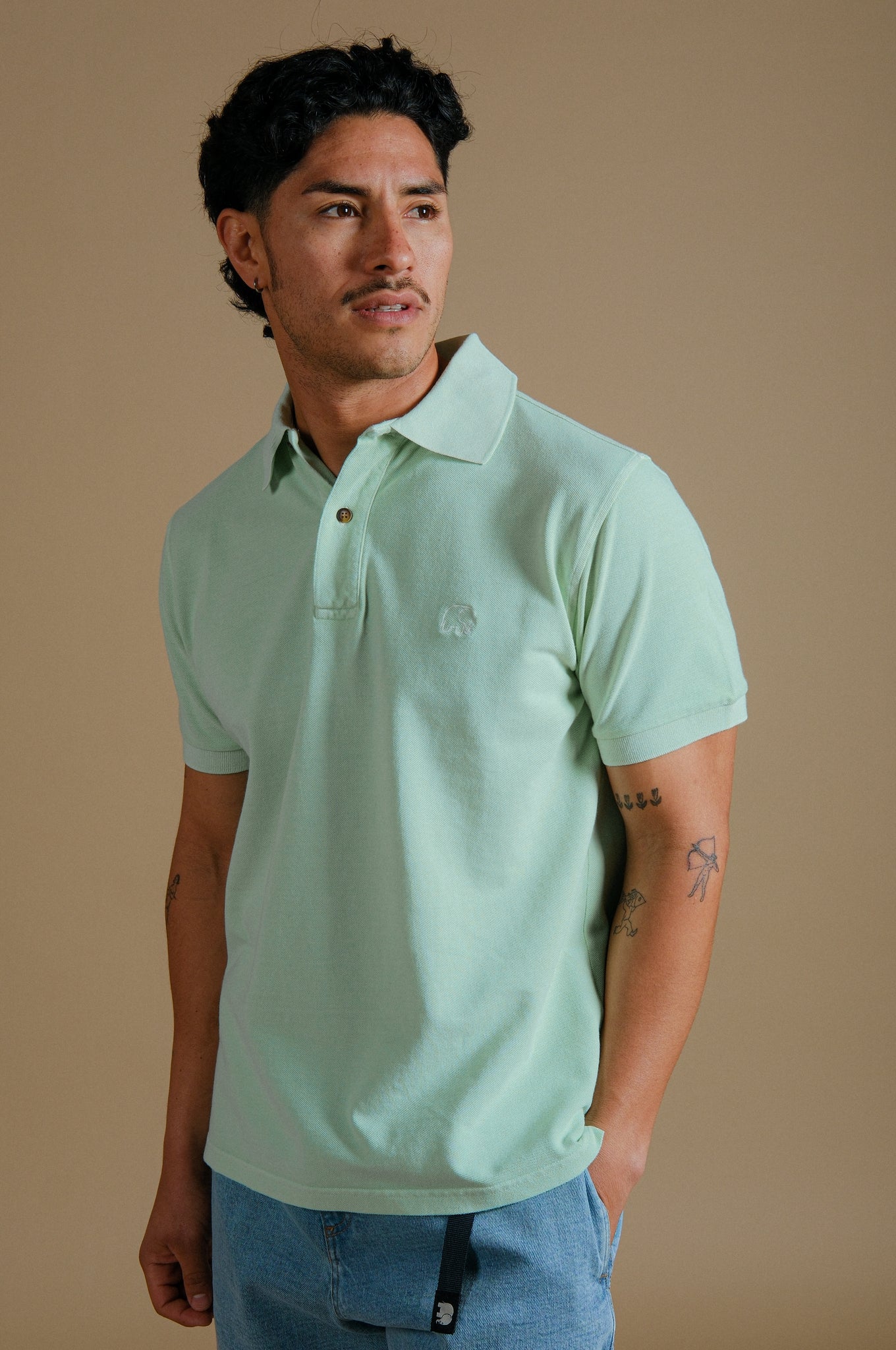 Essential Pigment Polo Dusty Aqua