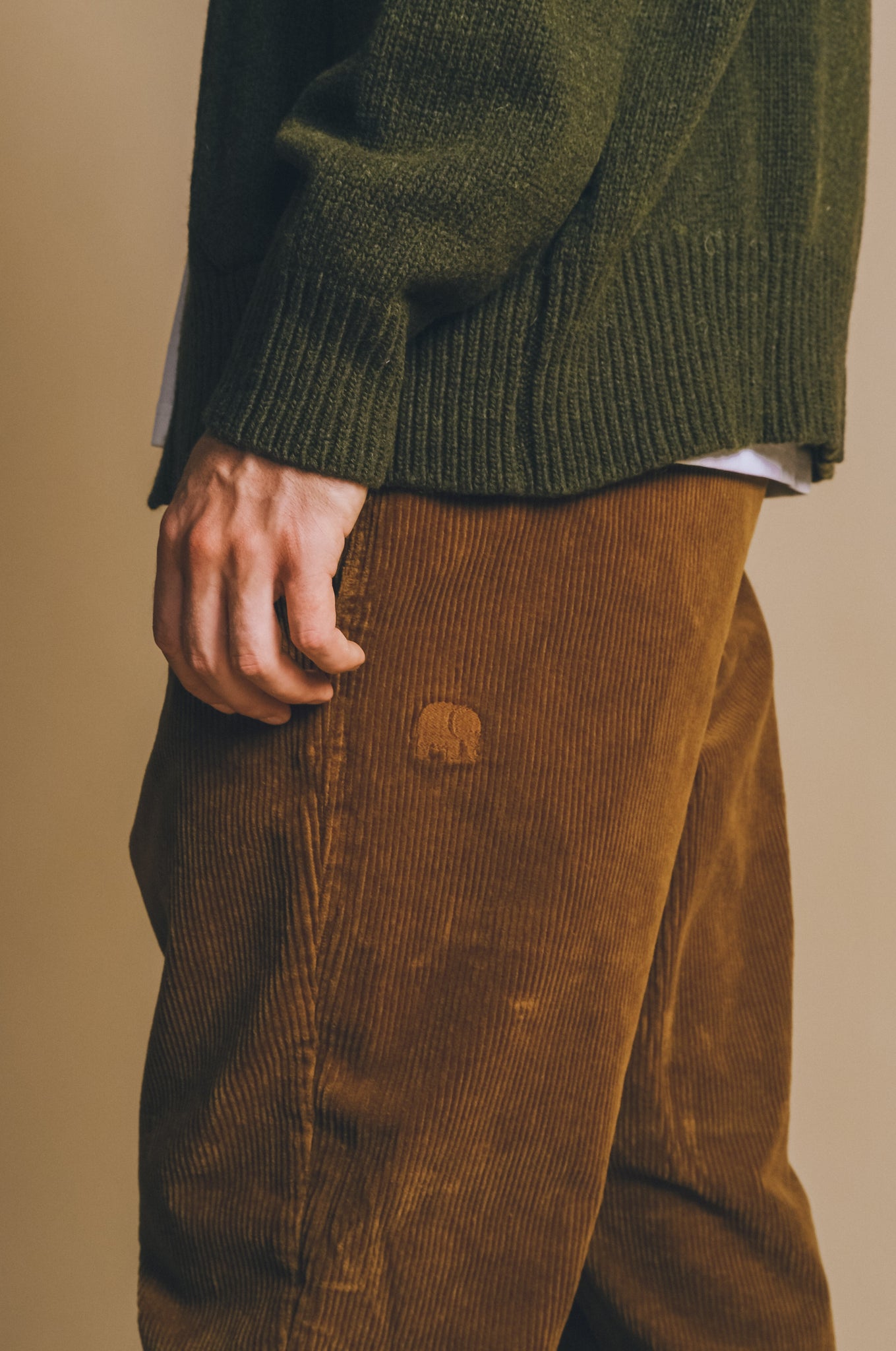 Corduroy Ecodye Climber Pant Caramel