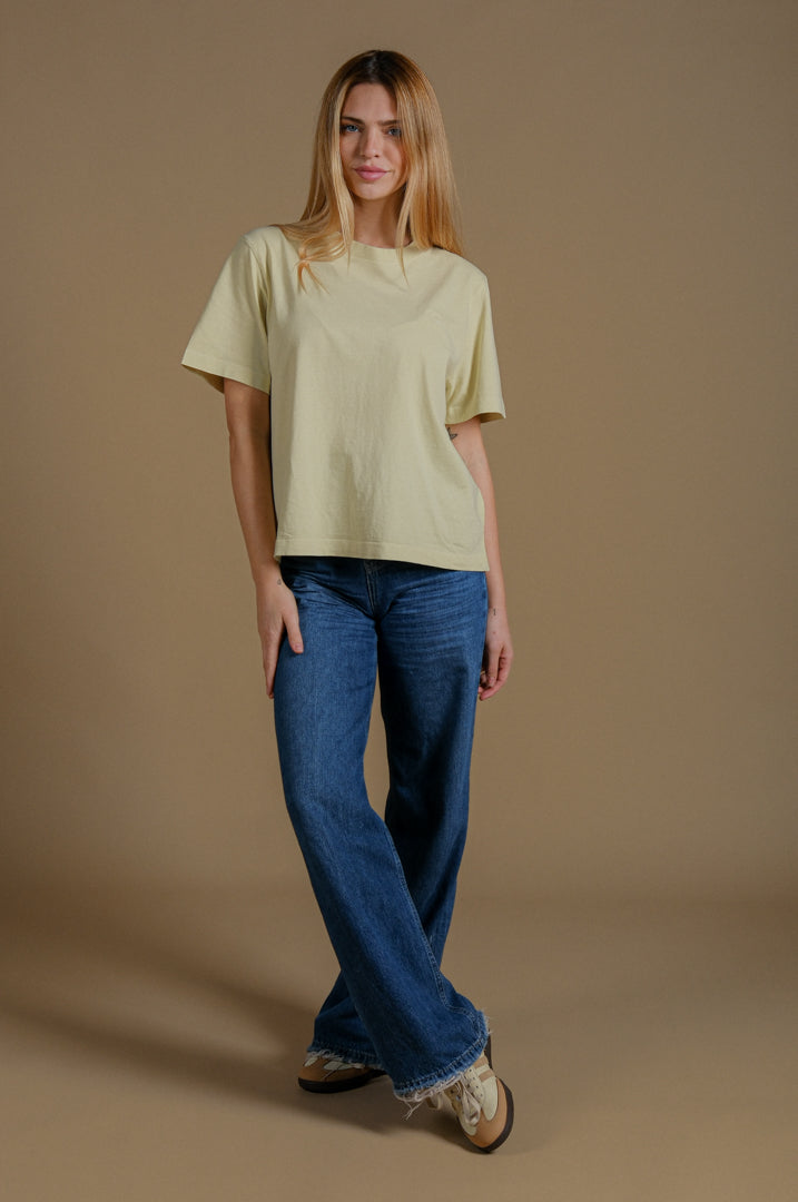 Women's Essential Pigment T-Shirt White Jade