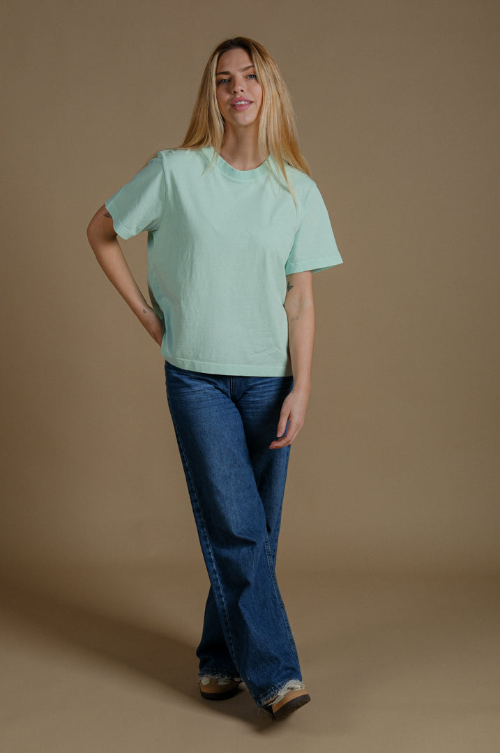 Women's Essential Pigment T-Shirt Dusty Aqua