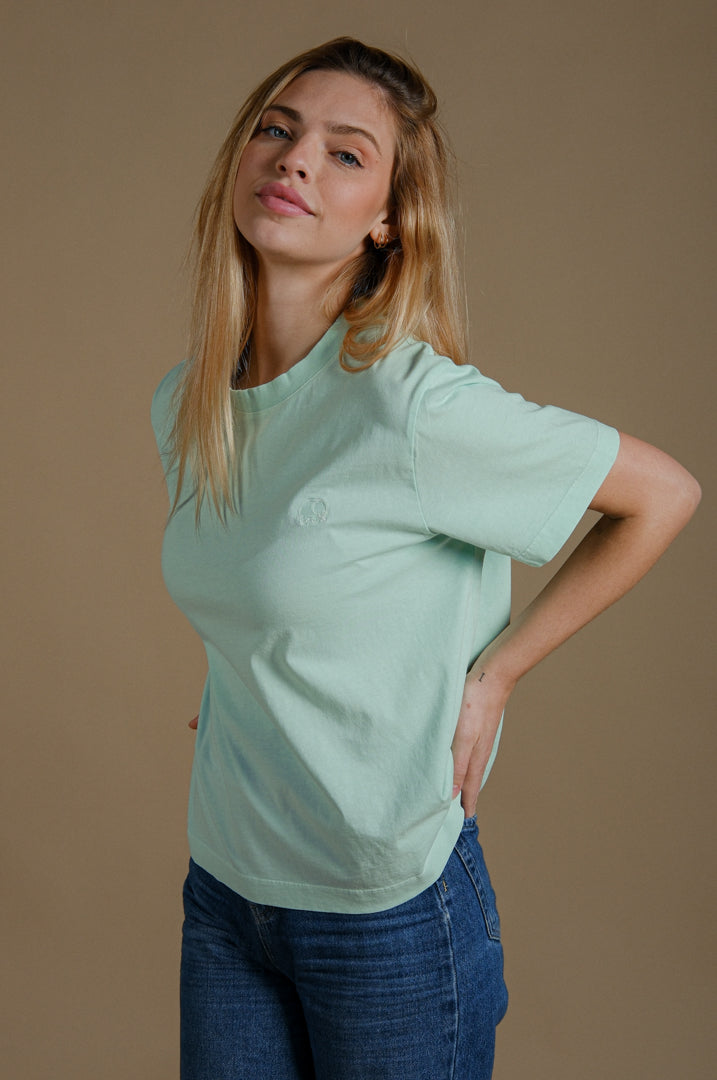 Women's Essential Pigment T-Shirt Dusty Aqua