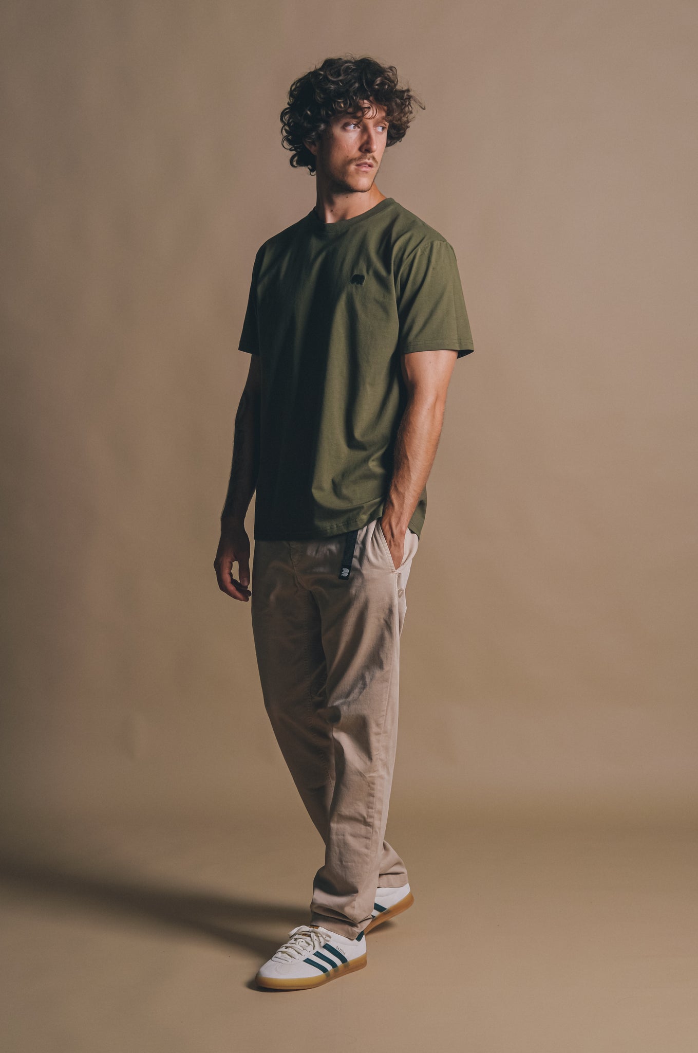 Organic Essential T-Shirt Dark Olive