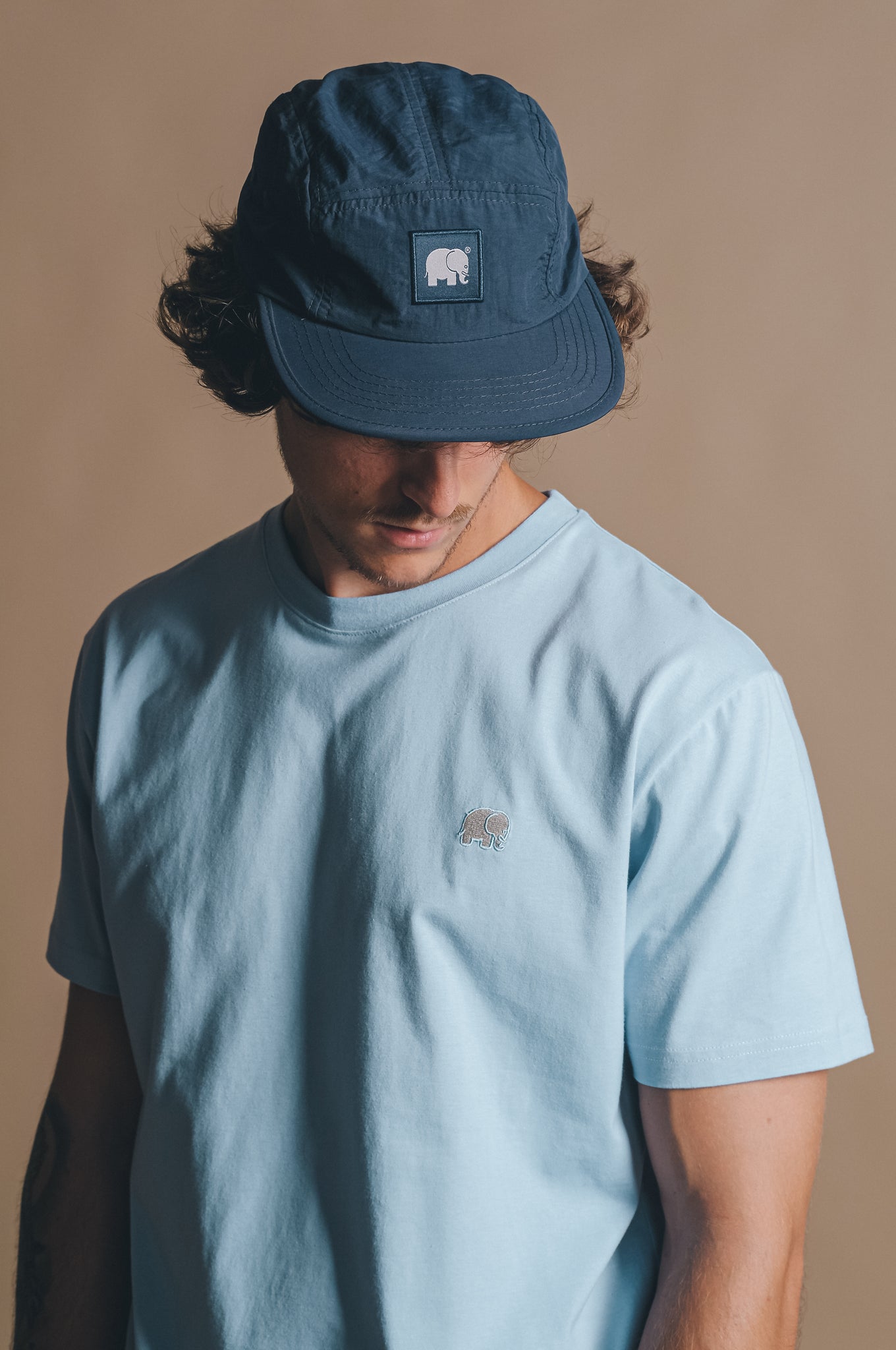 Water Repellent Nylon Five Panel Cap Trendsplant Blue