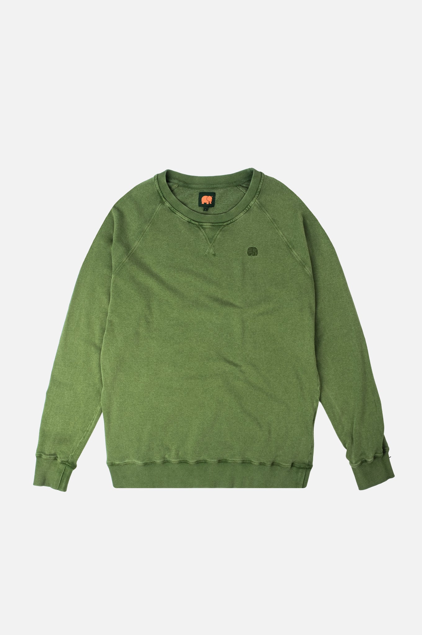 Essential Lightweight Pigment Sweater Pinnas Green