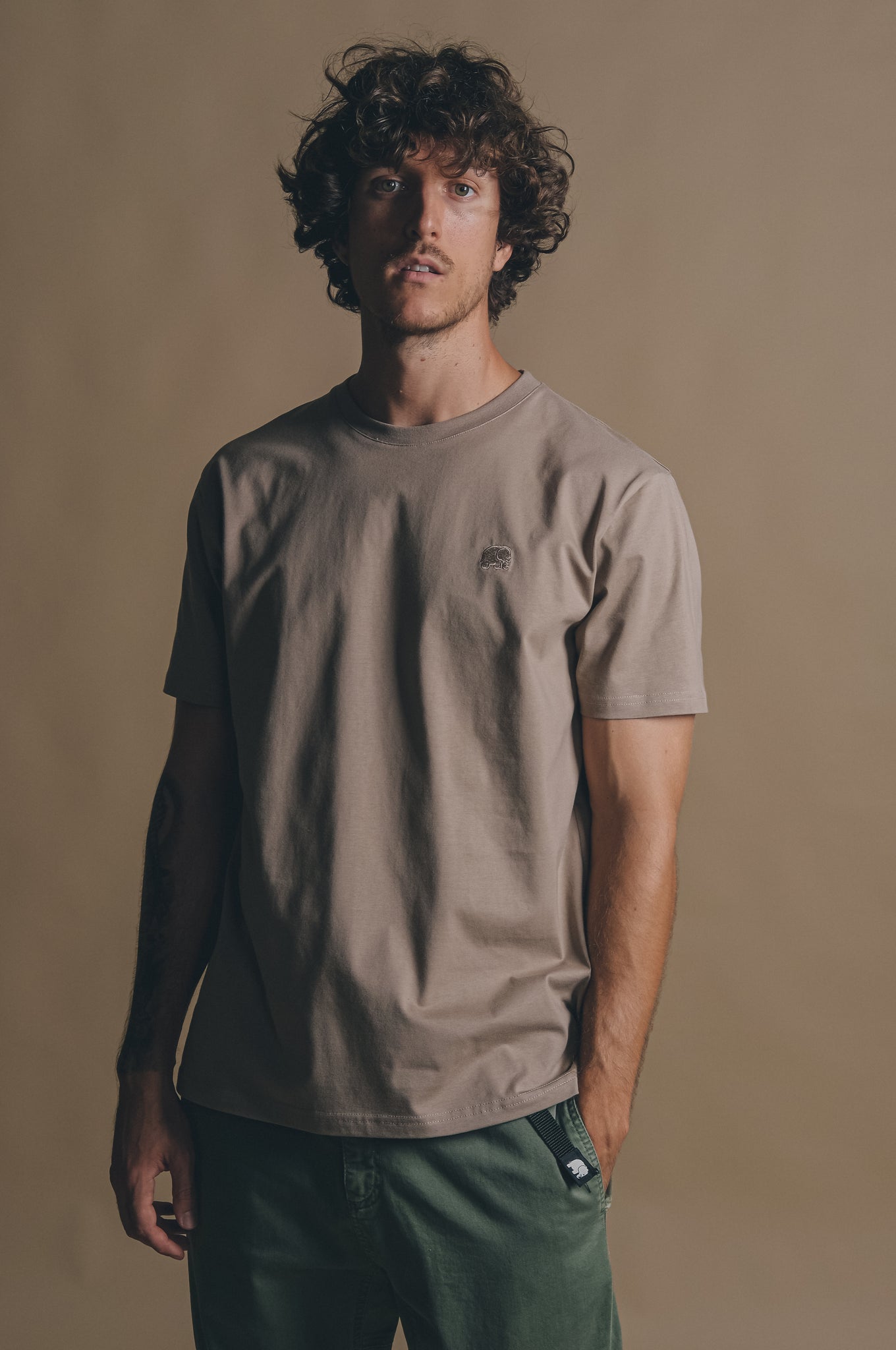 Organic Essential T-Shirt Desert Taupe