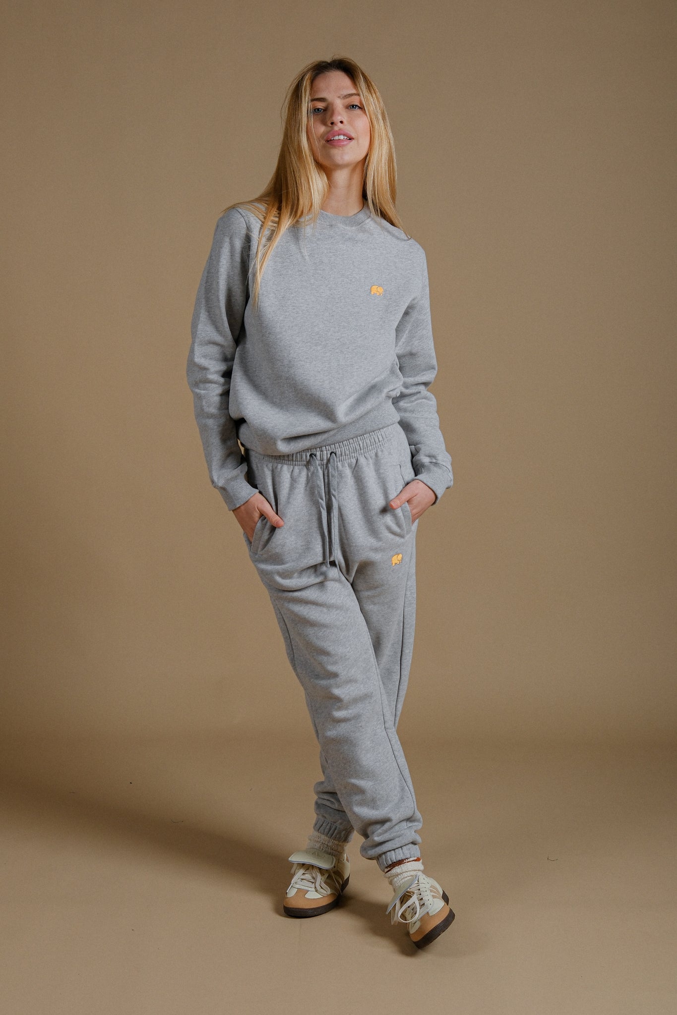 Women's Organic Essential Sweater Heather Grey