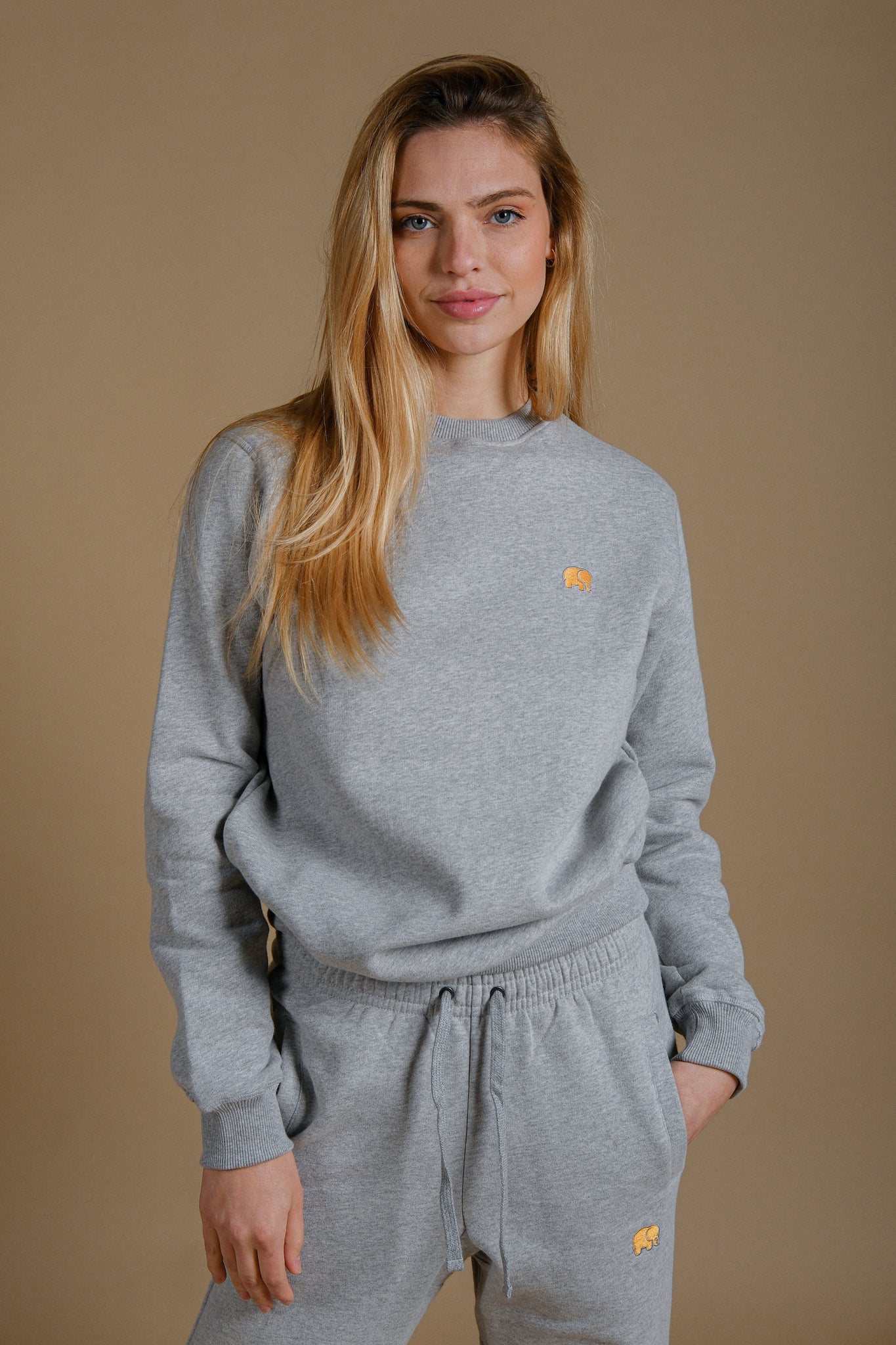 Women's Organic Essential Sweater Heather Grey