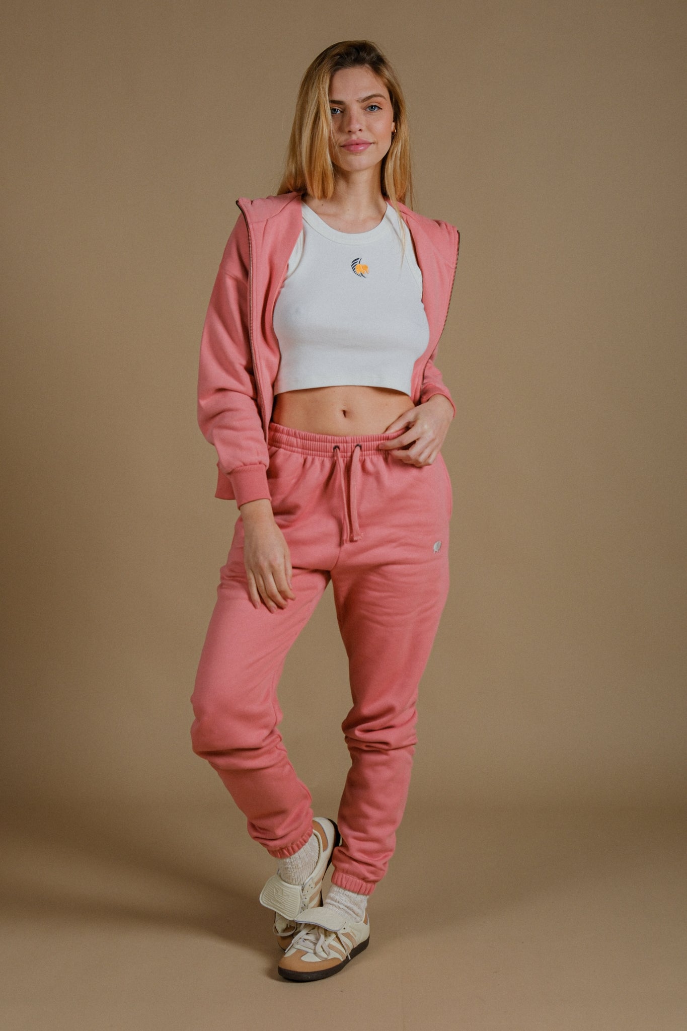 Women's Organic Essential Sweatpants Rossette Pink