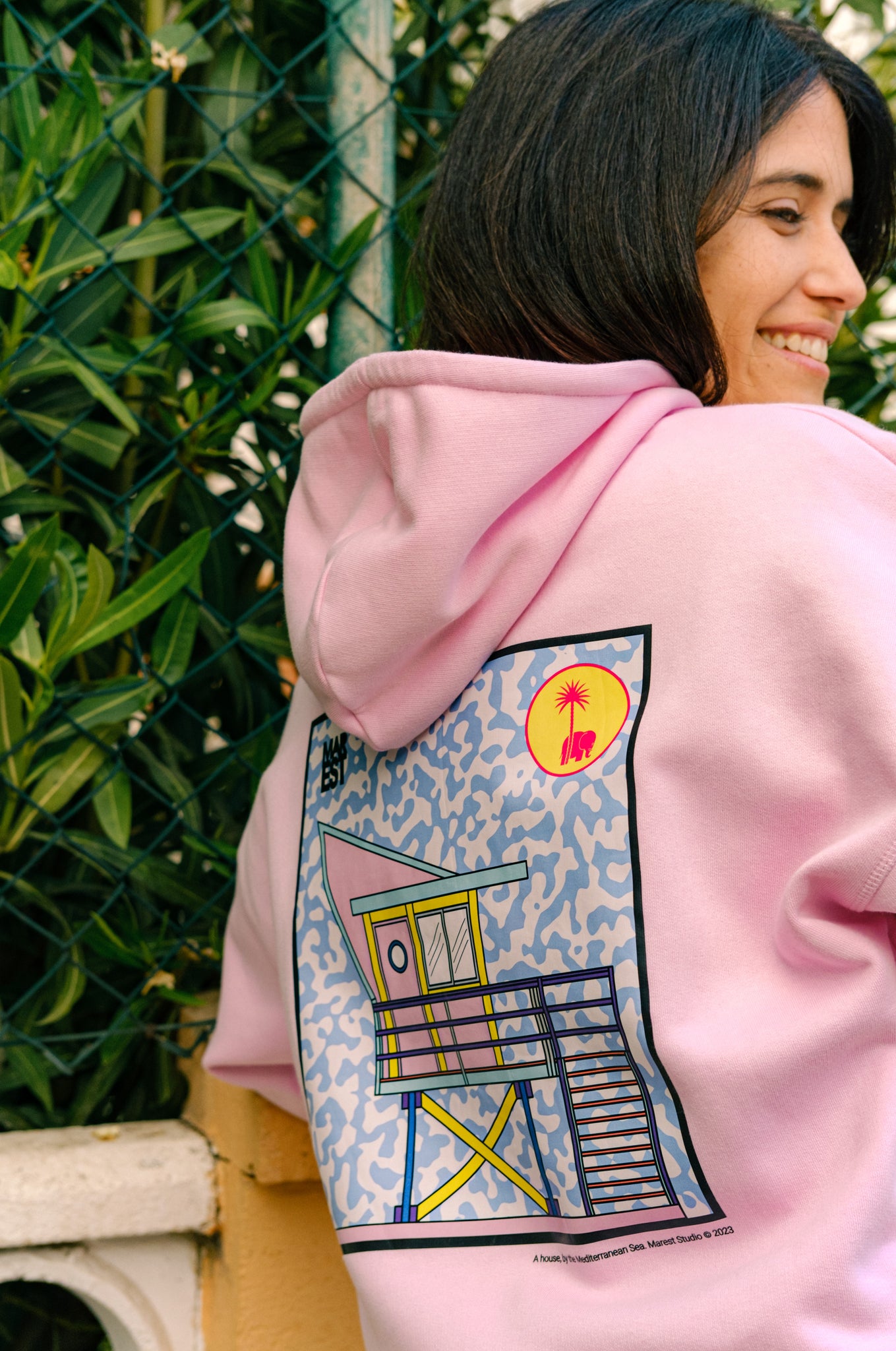 Women's Antonyo Marest x Trendsplant Oversized Hoodie Gum Pink