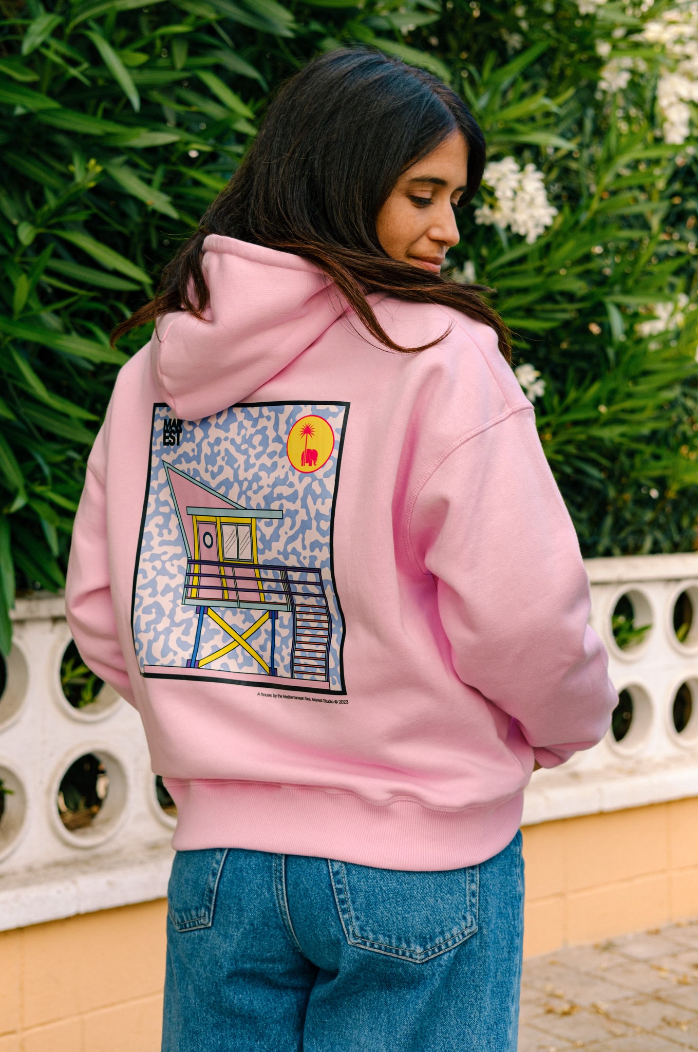 Antonyo Marest x Trendsplant Sudadera Capucha Mujer Oversized Gum Pink