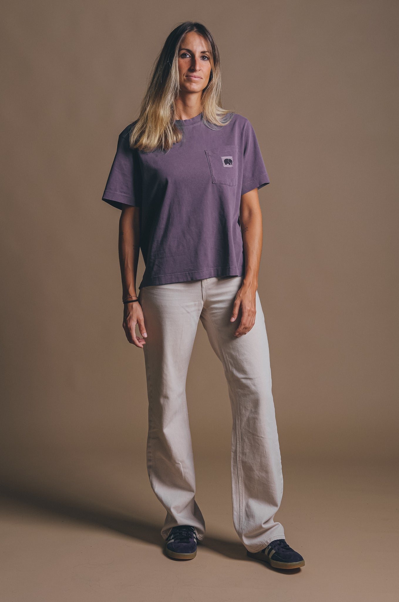 Women's Garceta Pigment Dyed T-Shirt Sunset Purple