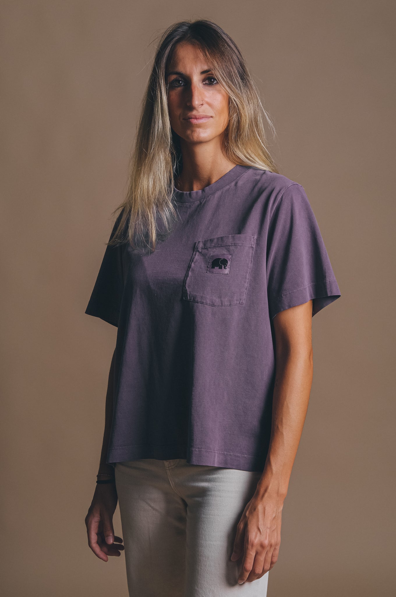 Camiseta Mujer Pigment Garceta Sunset Purple