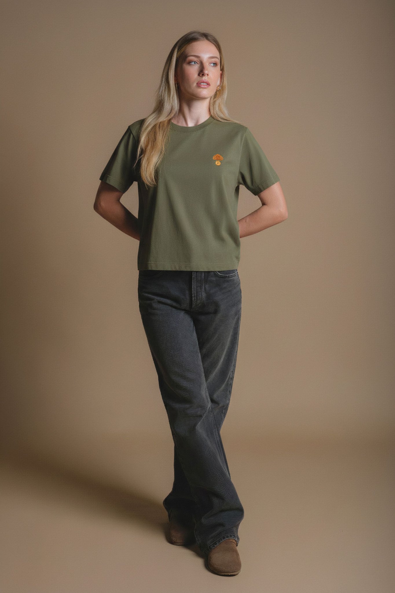 Women's Fafe Pigment T-Shirt Oak Green
