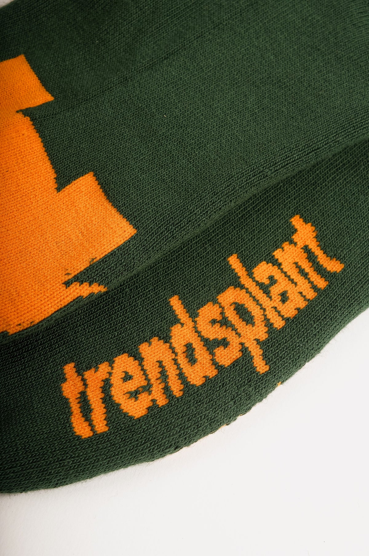 Dettaglio ravvicinato dei Green Organic Cotton Athletic Socks con un design vivace | TP_IMAGE_TYPE=DETAIL
