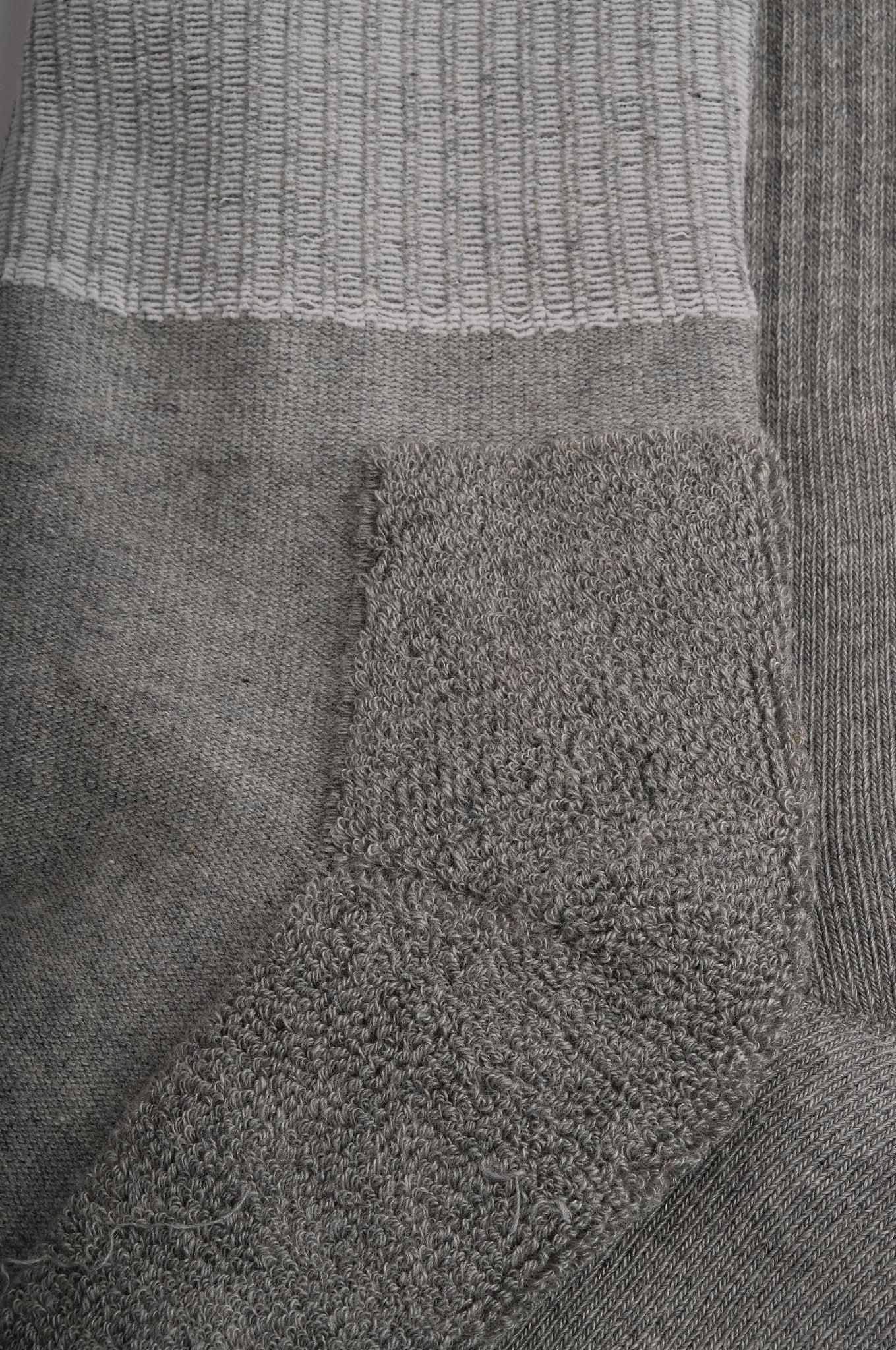 Grey Organic Cotton Athletic Socks