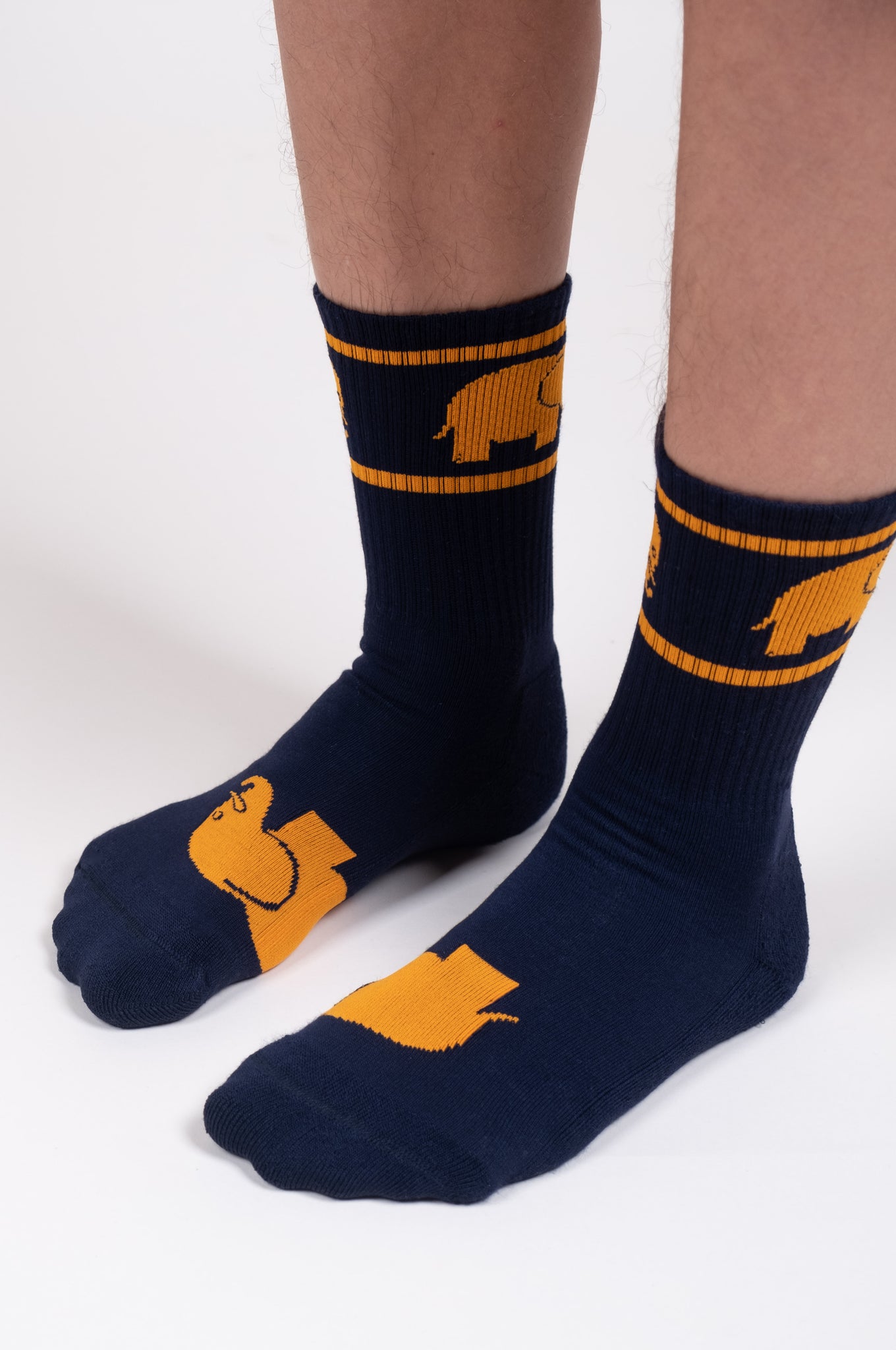 Navy Bamboo Athletic Socks