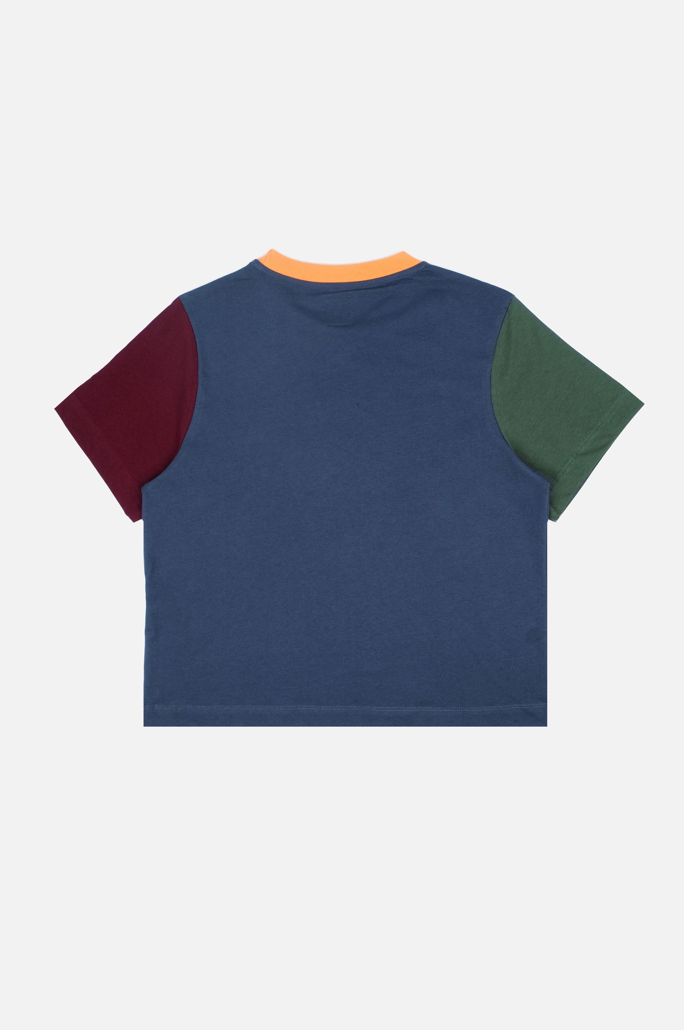 Camiseta Mujer Color Block Trendsplant Blue