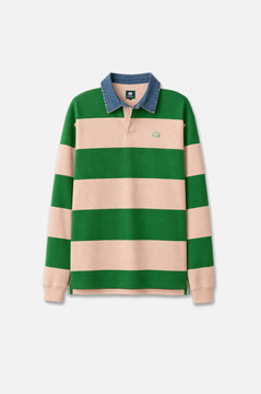 Yard Rugby Polo Fern Green/Cloud Pink