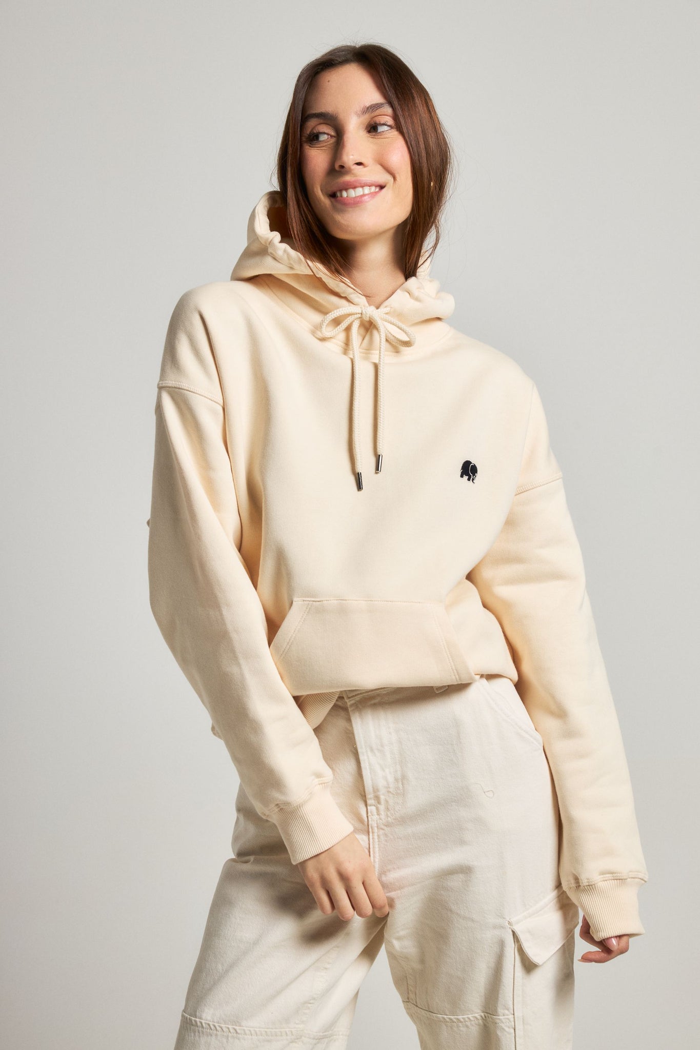 Women's Explanada Organic Oversized Hoodie Ivory