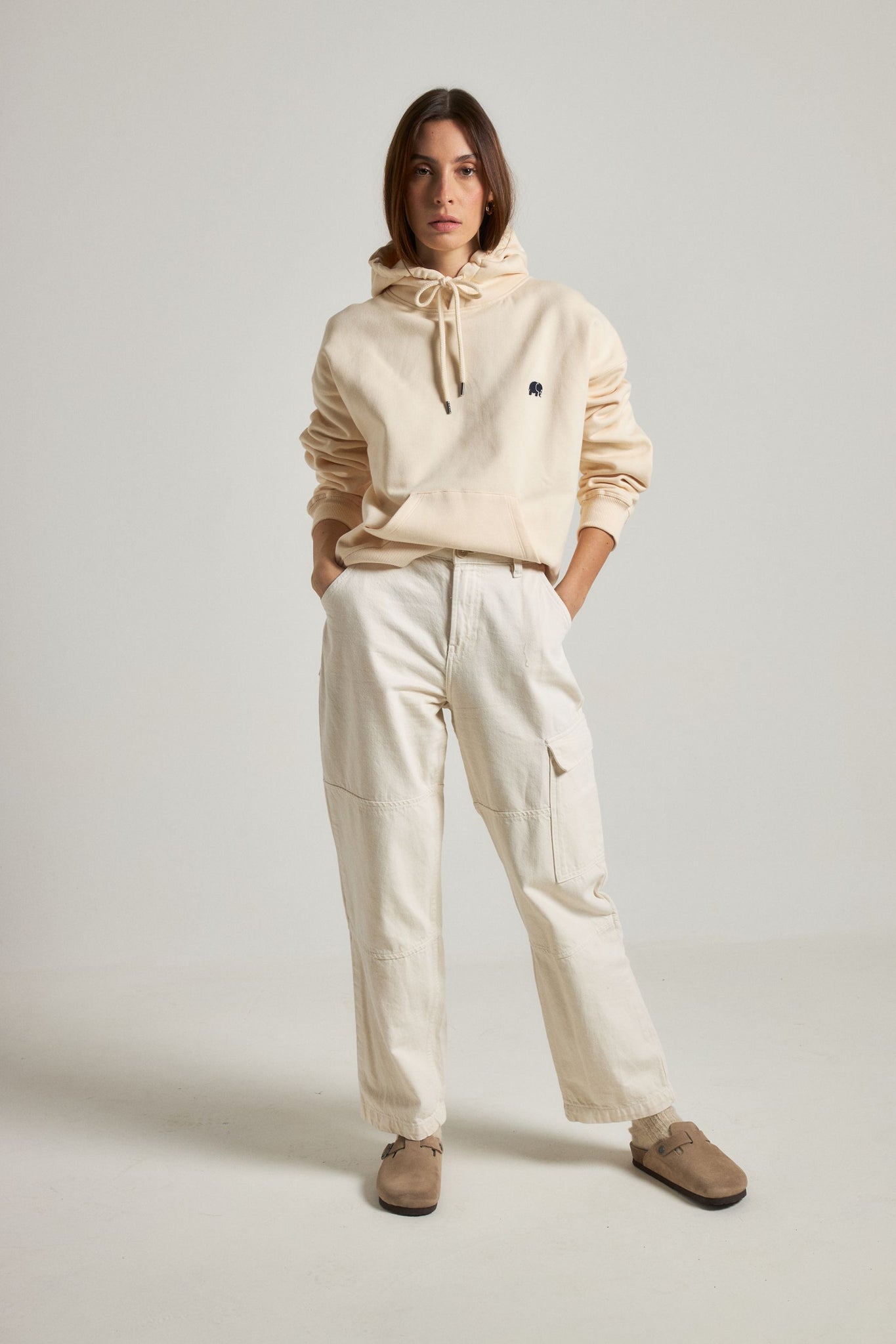 Women's Explanada Organic Oversized Hoodie Ivory