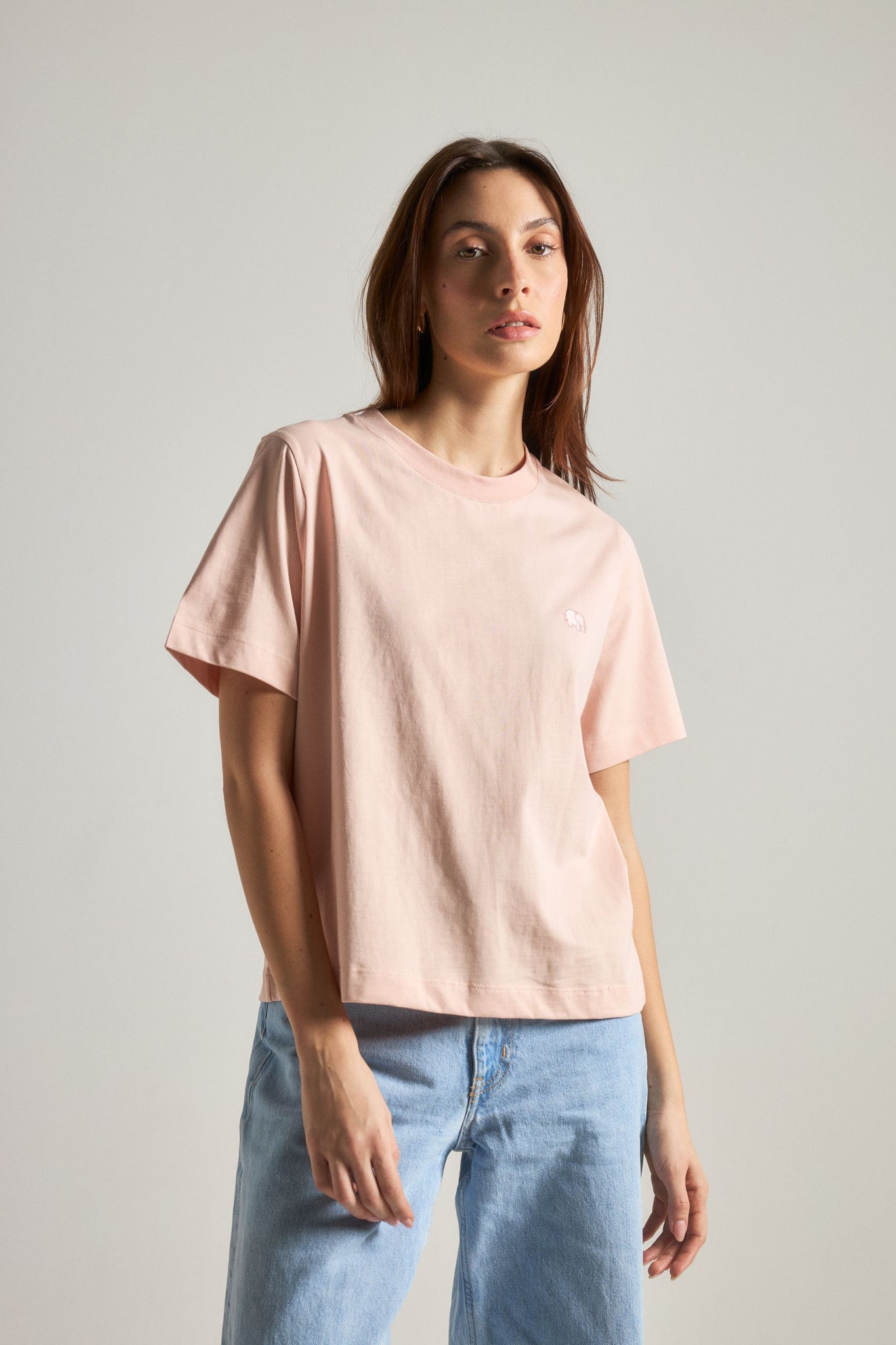 Camiseta Mujer Orgánica Esencial Pale Pink