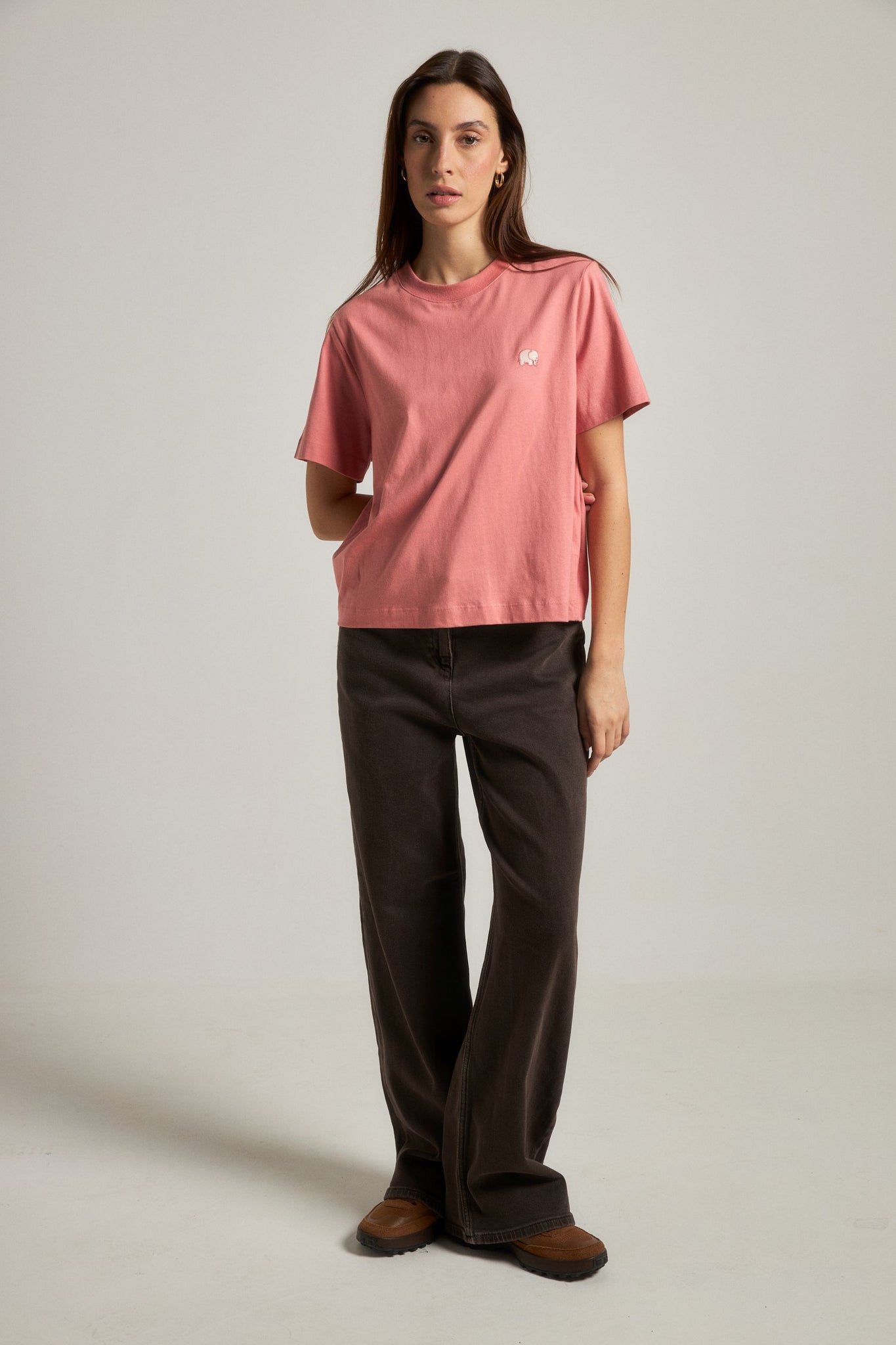 Camiseta Mujer Orgánica Esencial Rossette Pink