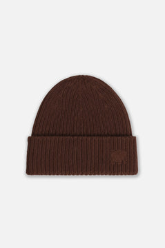 Safor Rib Knit Beanie Chestnut