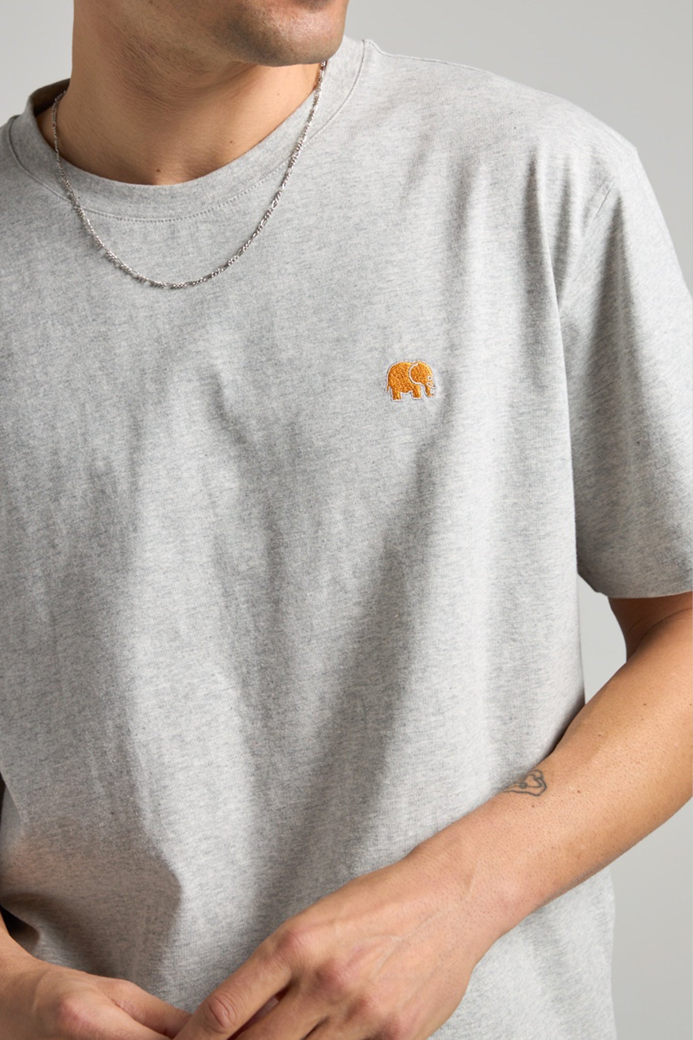 Organic Essential T-Shirt Heather Grey