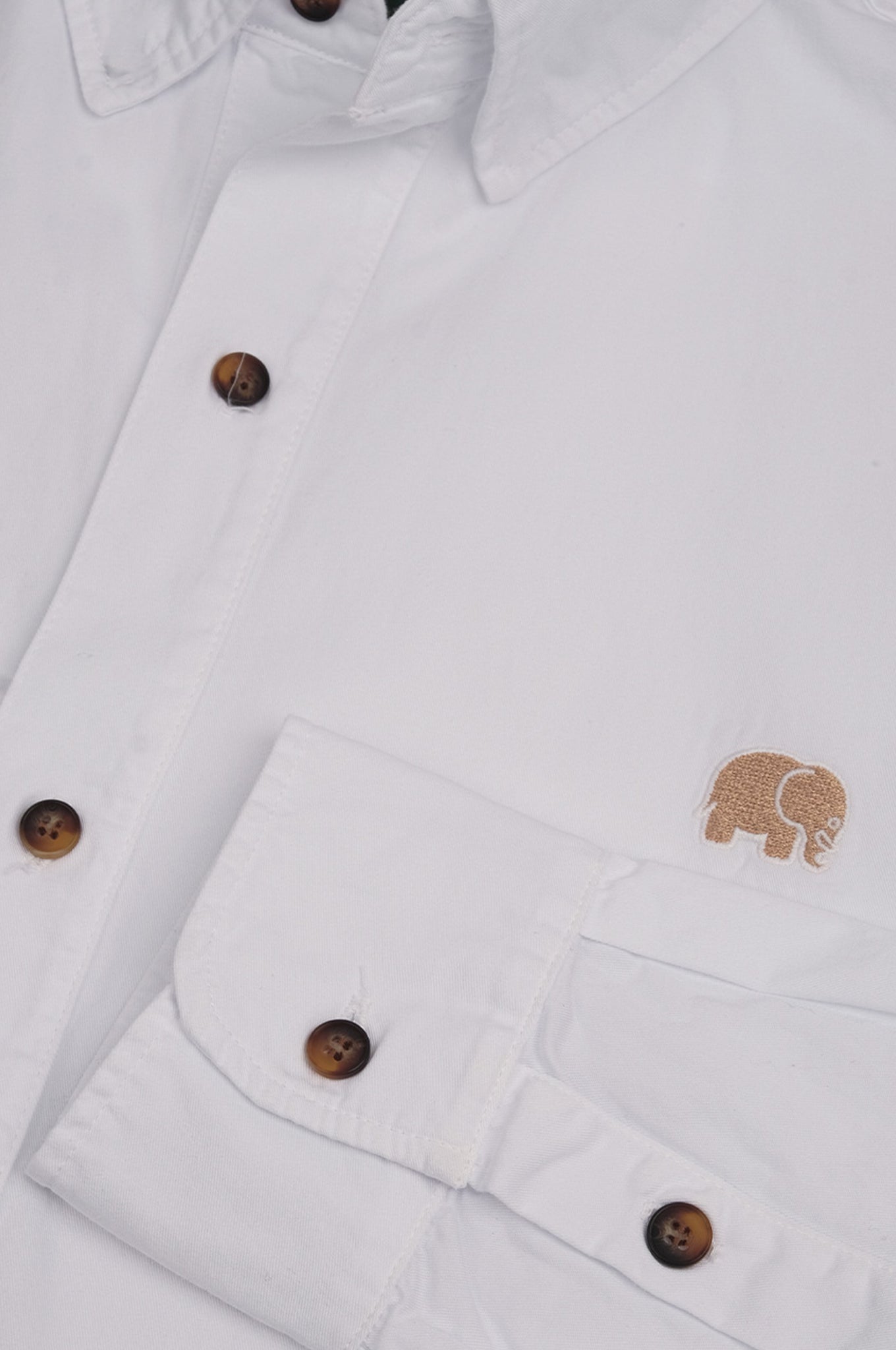 Postiguet Pigment Dyed Twill Shirt Bright White