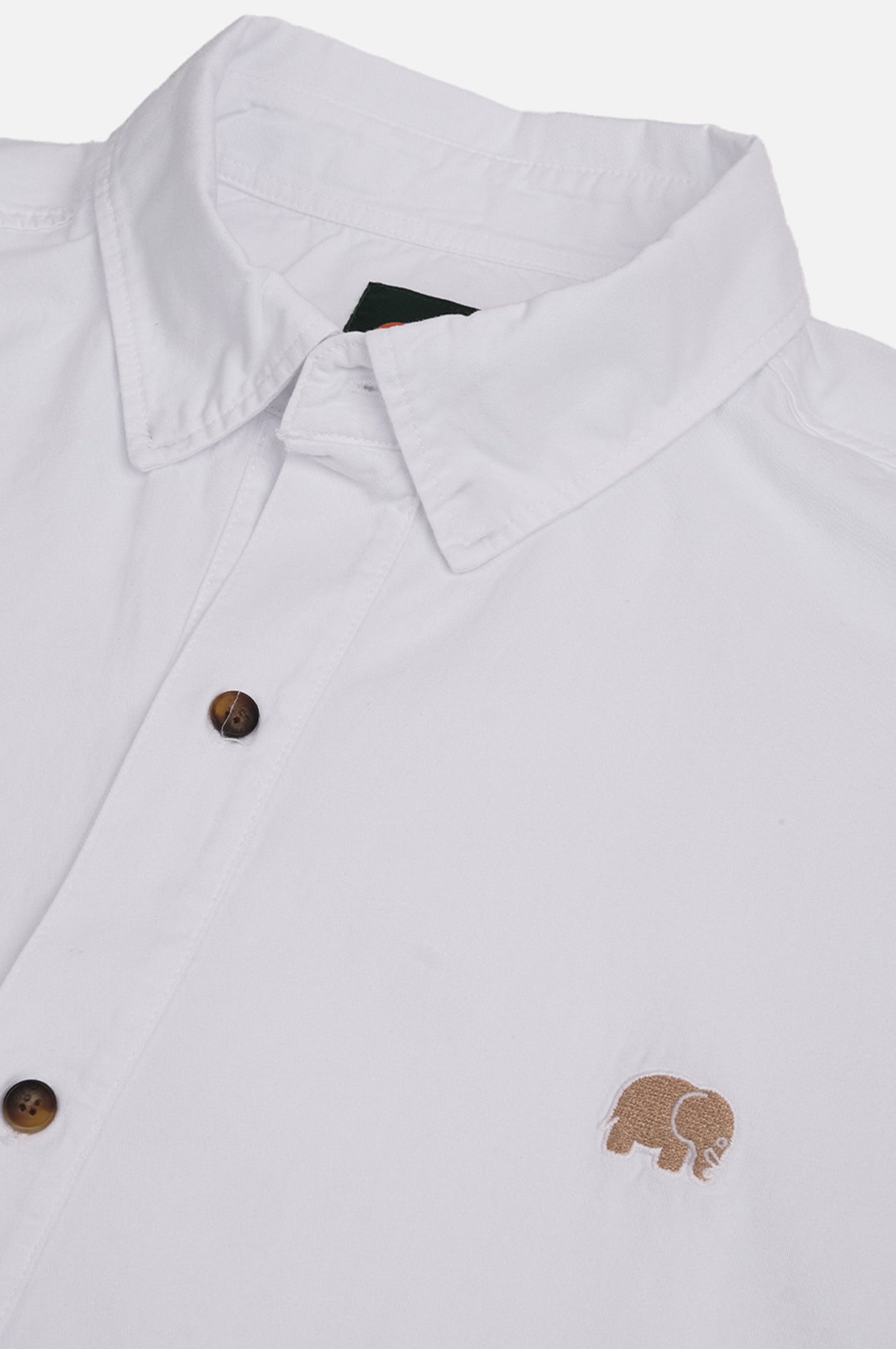 Postiguet Pigment Dyed Twill Shirt Bright White