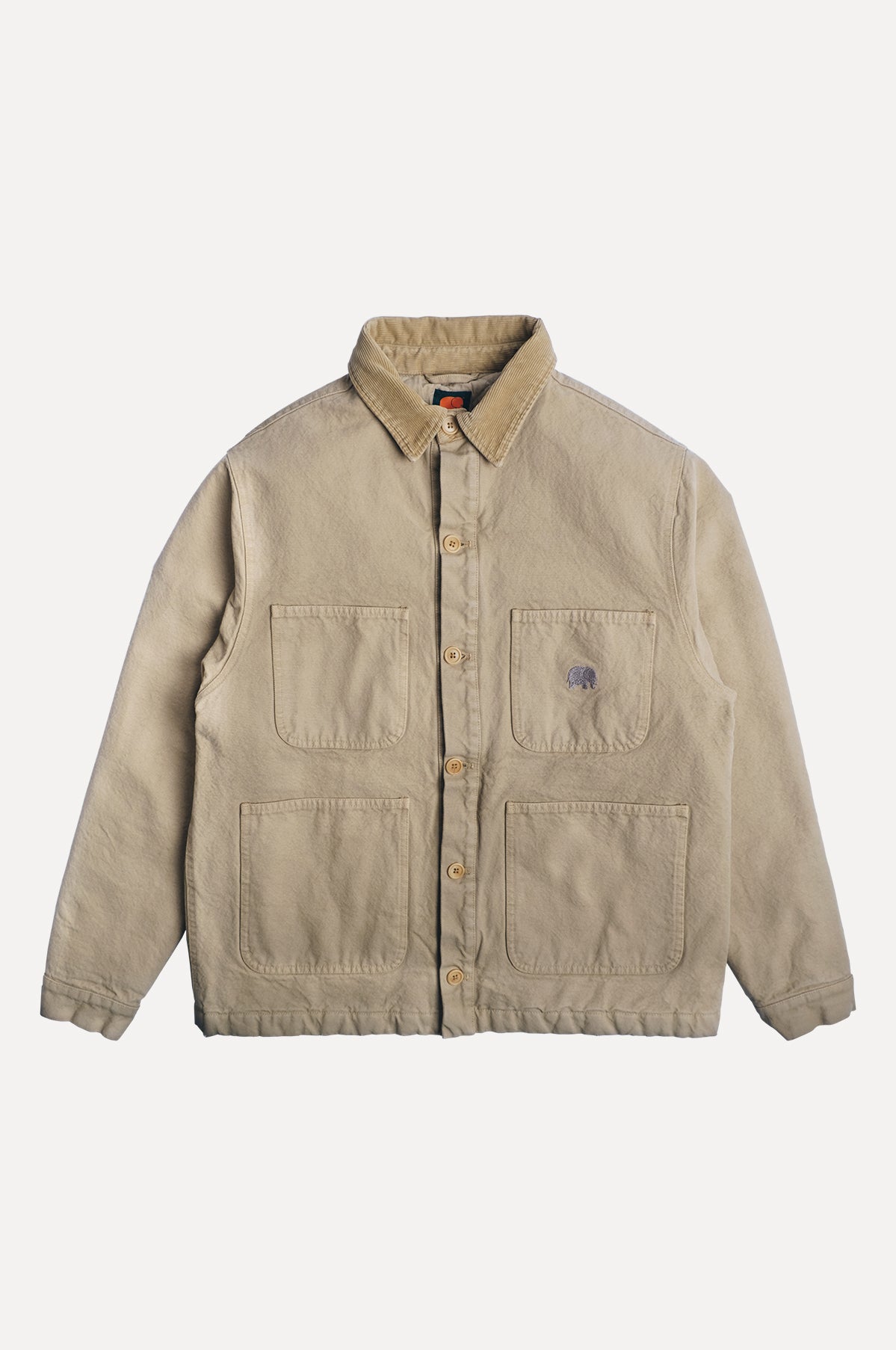 【新品】Gorch Cotton Silk Collar Work Jacket Organic Chore Jacket Sand – Trendsplant
