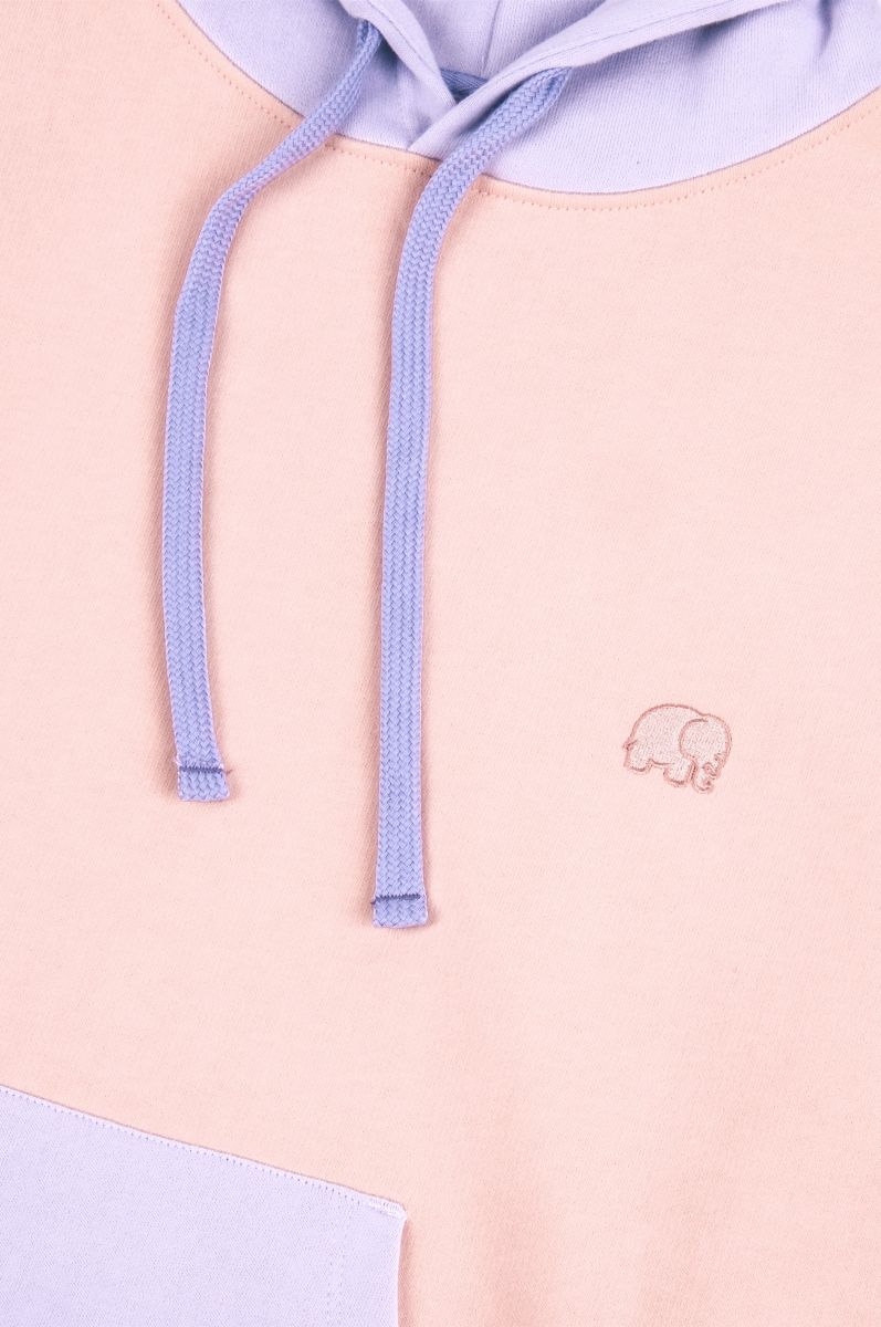 Women s Oversized Color Block Hoodie Pink Trendsplant