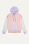 Women's Oversized Color Block Hoodie Pink