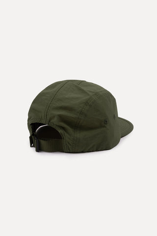Silhouette arrière de Water Repellent Nylon Five Panel Cap Dark Olive | TP_IMAGE_TYPE=SILHOUETTE_BACK