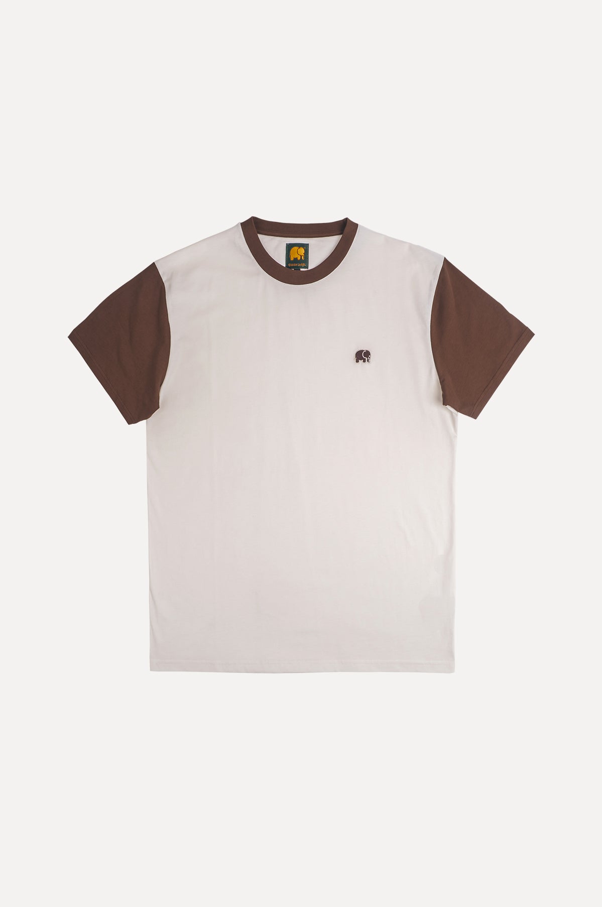 Color Block T-Shirt Cocoa Brown