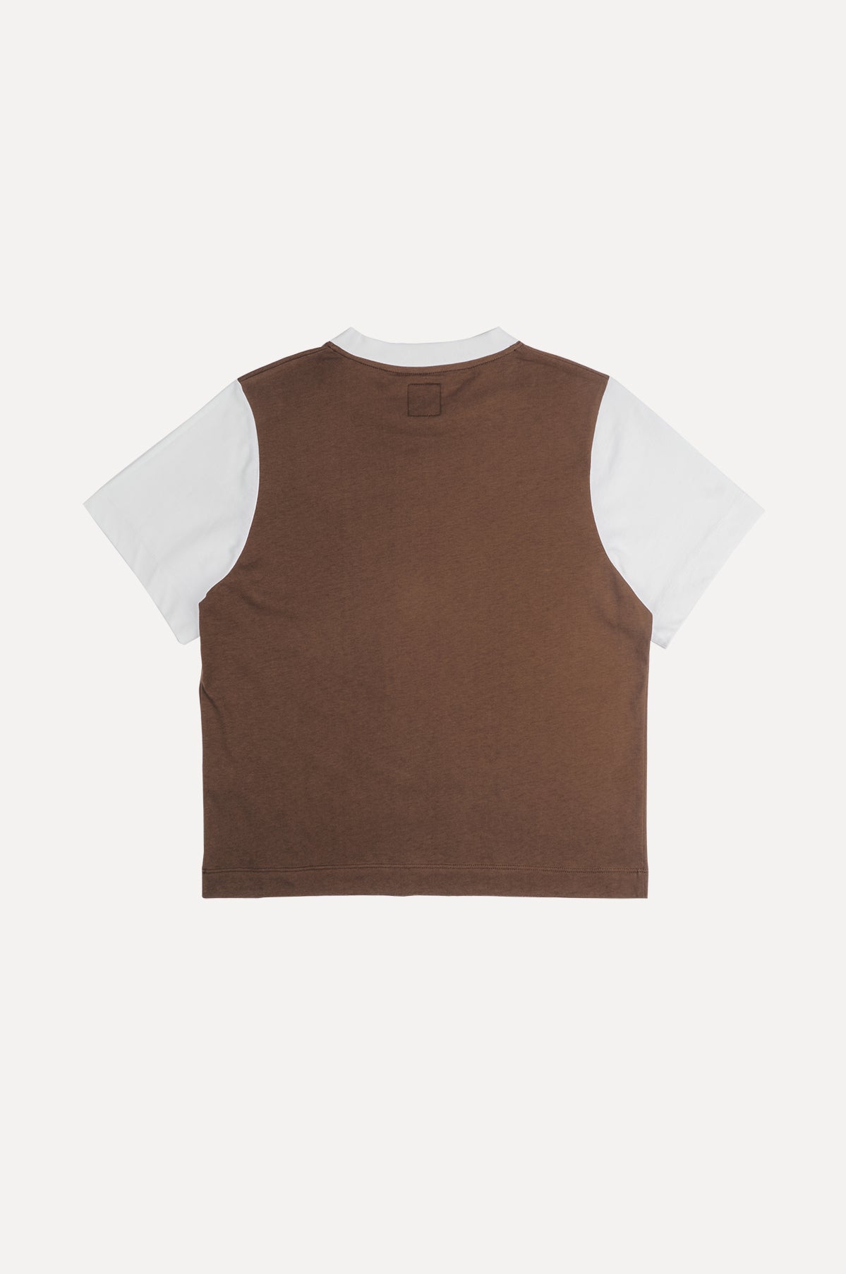 Camiseta Mujer Color Block Cocoa Brown