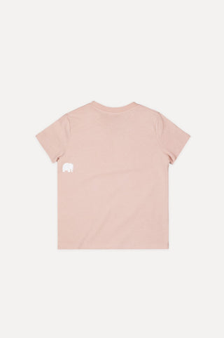 Silhouette de dos du t-shirt classique bio enfant rose | TP_IMAGE_TYPE=SILHOUETTE_BACK
