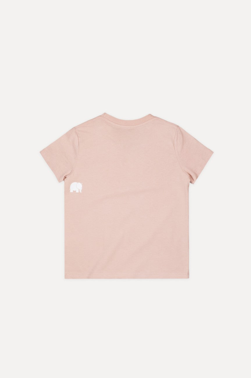 Silhouette de dos du t-shirt classique bio enfant rose | TP_IMAGE_TYPE=SILHOUETTE_BACK