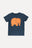 Kid's Organic Classic T-Shirt in a trendy blue shade featuring a playful elephant graphic design. | TP_IMAGE_TYPE=SILHOUETTE_FRONT