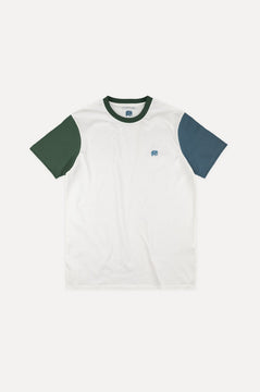 Organic Color Block T-Shirt Natural