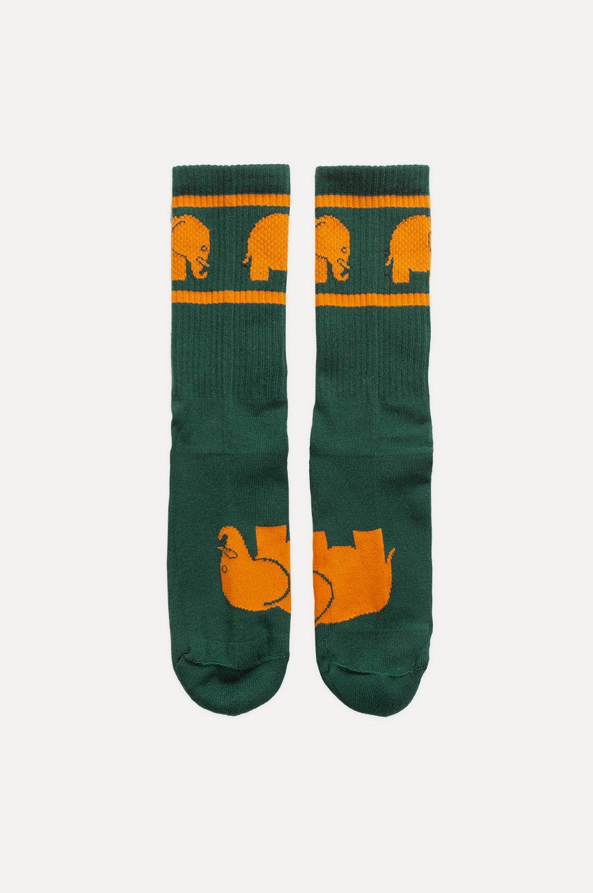 Green athletic deals socks