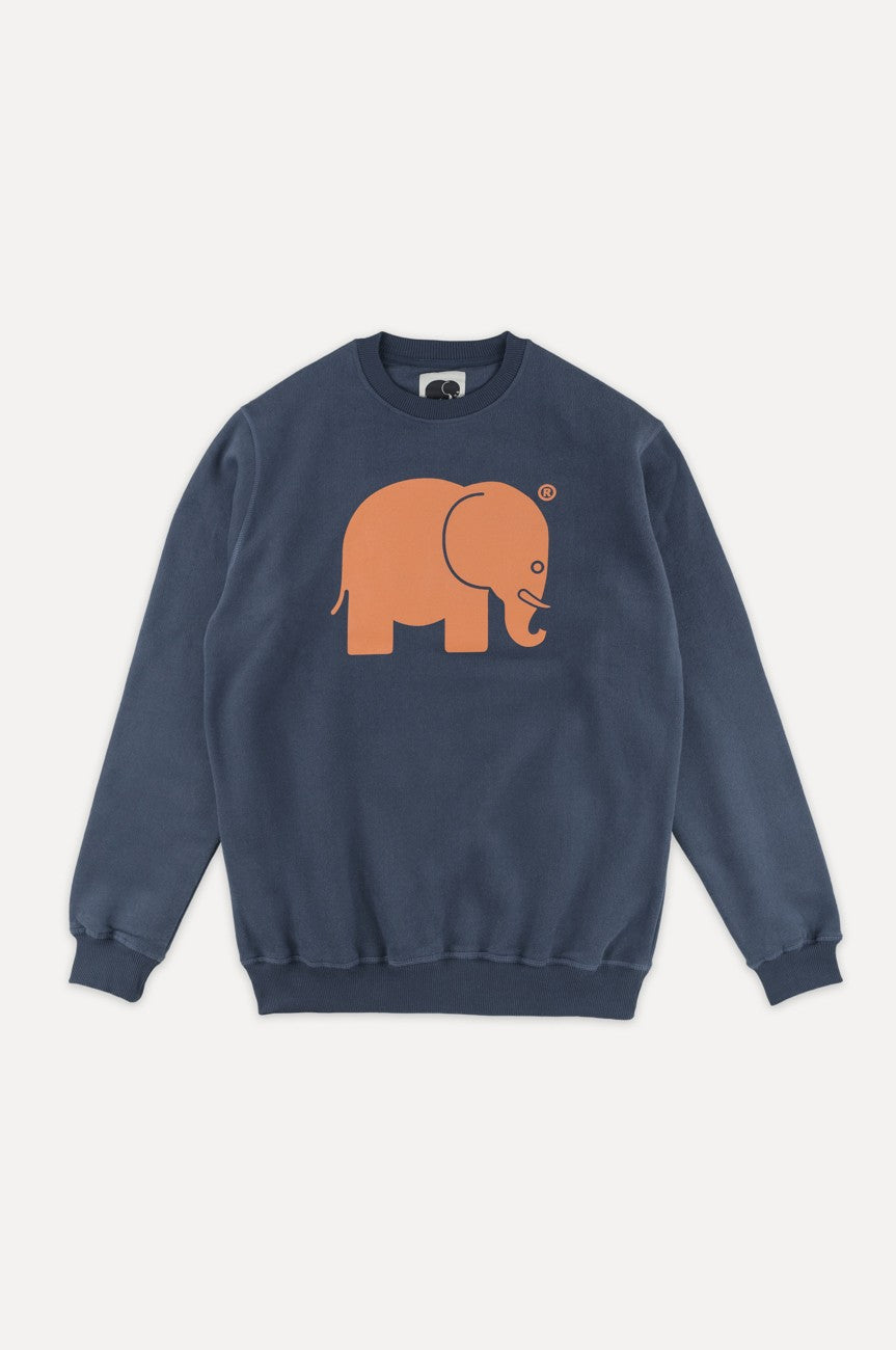 Organic Classic Sweater Trendsplant Blue