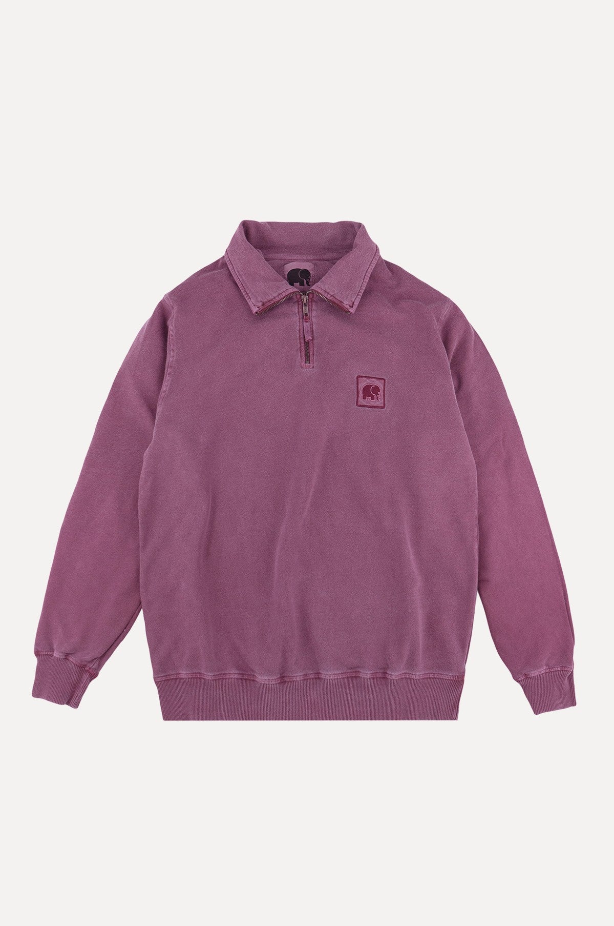 1/2 Zip Sweatshirt in Pigment Scarlet