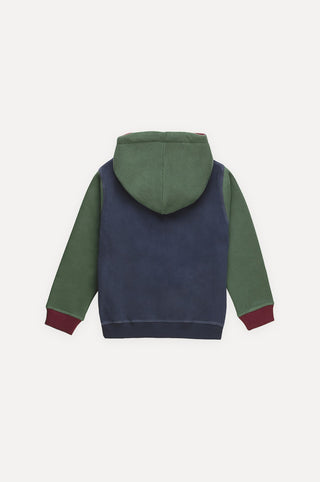 Silhouette de dos du sweat à capuche Kid's Color Block Hoodie Trendsplant bleu | TP_IMAGE_TYPE=SILHOUETTE_BACK