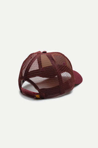 Silhouette arrière de la Classic Trucker Cap Burgundy | TP_IMAGE_TYPE=SILHOUETTE_BACK